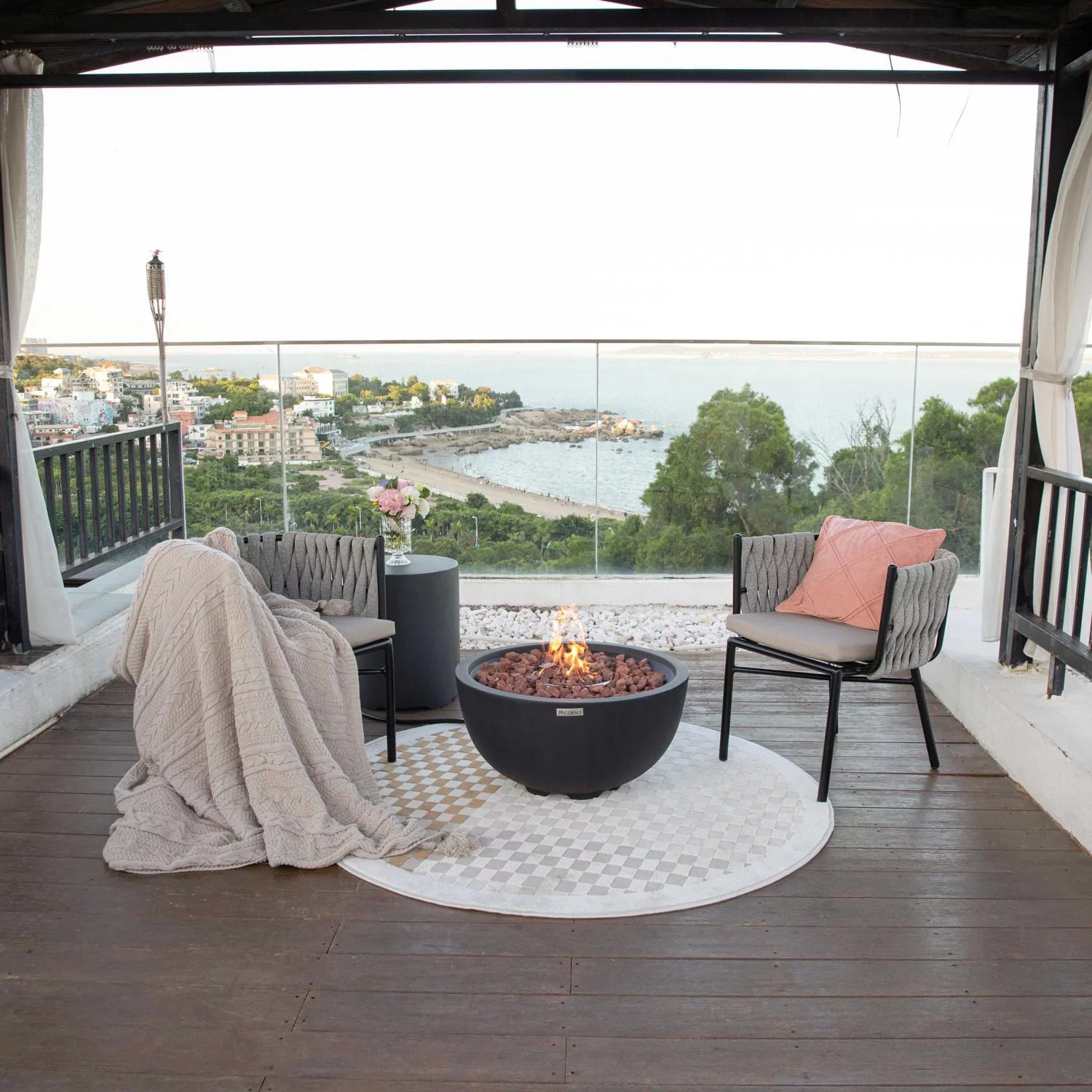 Modeno OFG119-NG Jefferson Fire Bowl - Natural Gas