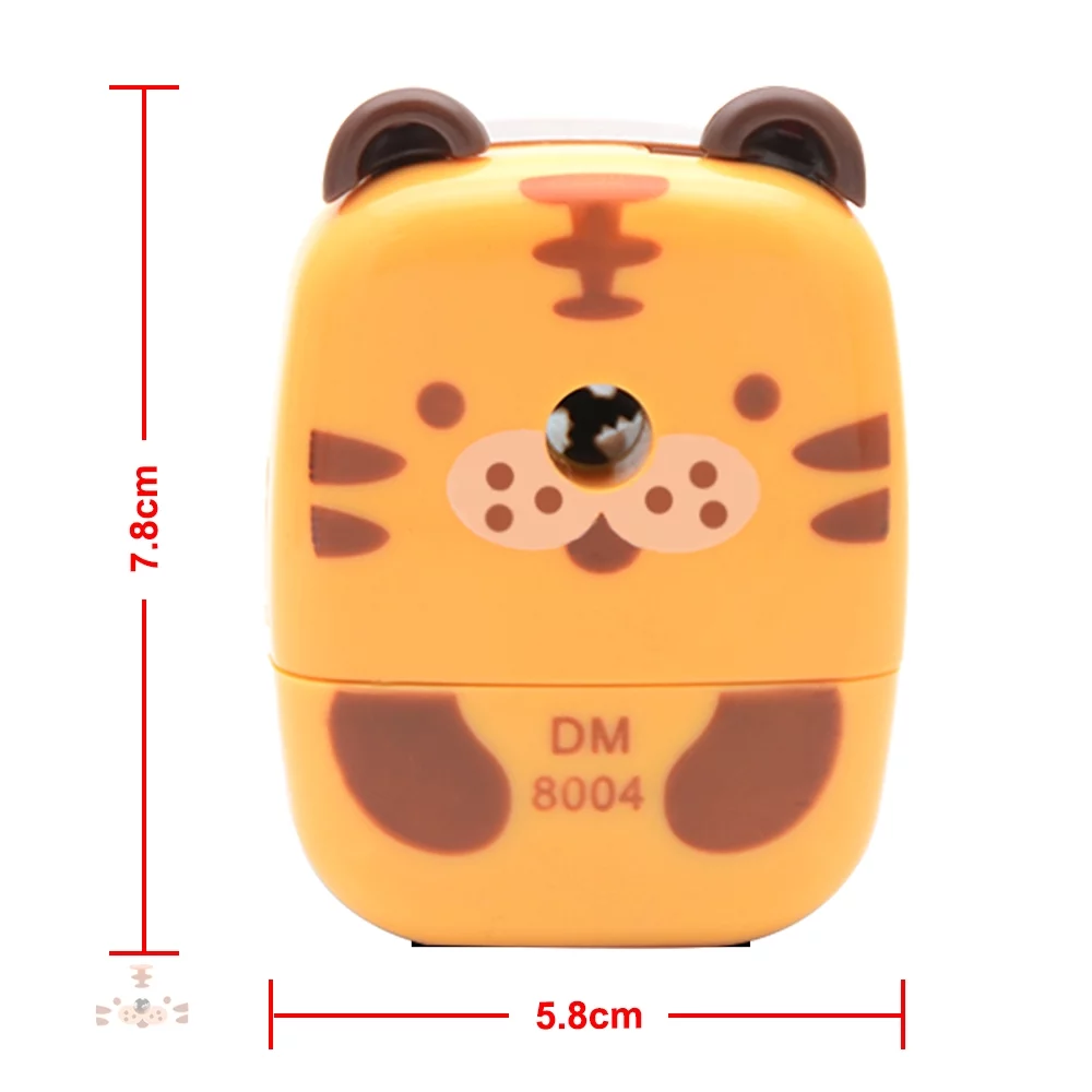SENRISE Manual Pencil Sharpener Hand Crank Pen Cutter Tiger Panda Animal Shape Office School Students Cute Stationery