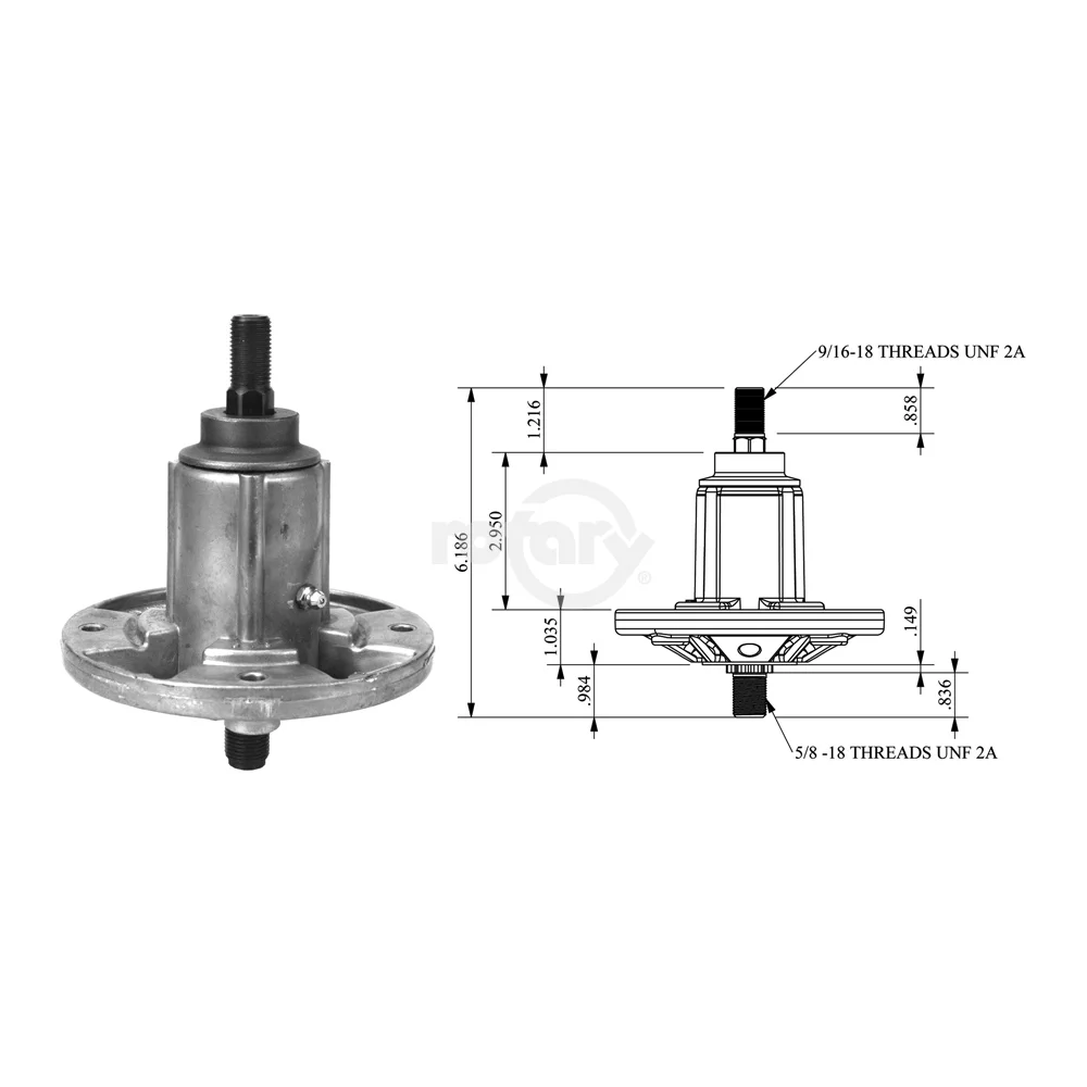Deck Spindle Assembly Compatible John Deere Lawn Mowers / G110, LA150, LA175, 190C / GY20592 GY20867 GY21099 82-360 / 12495