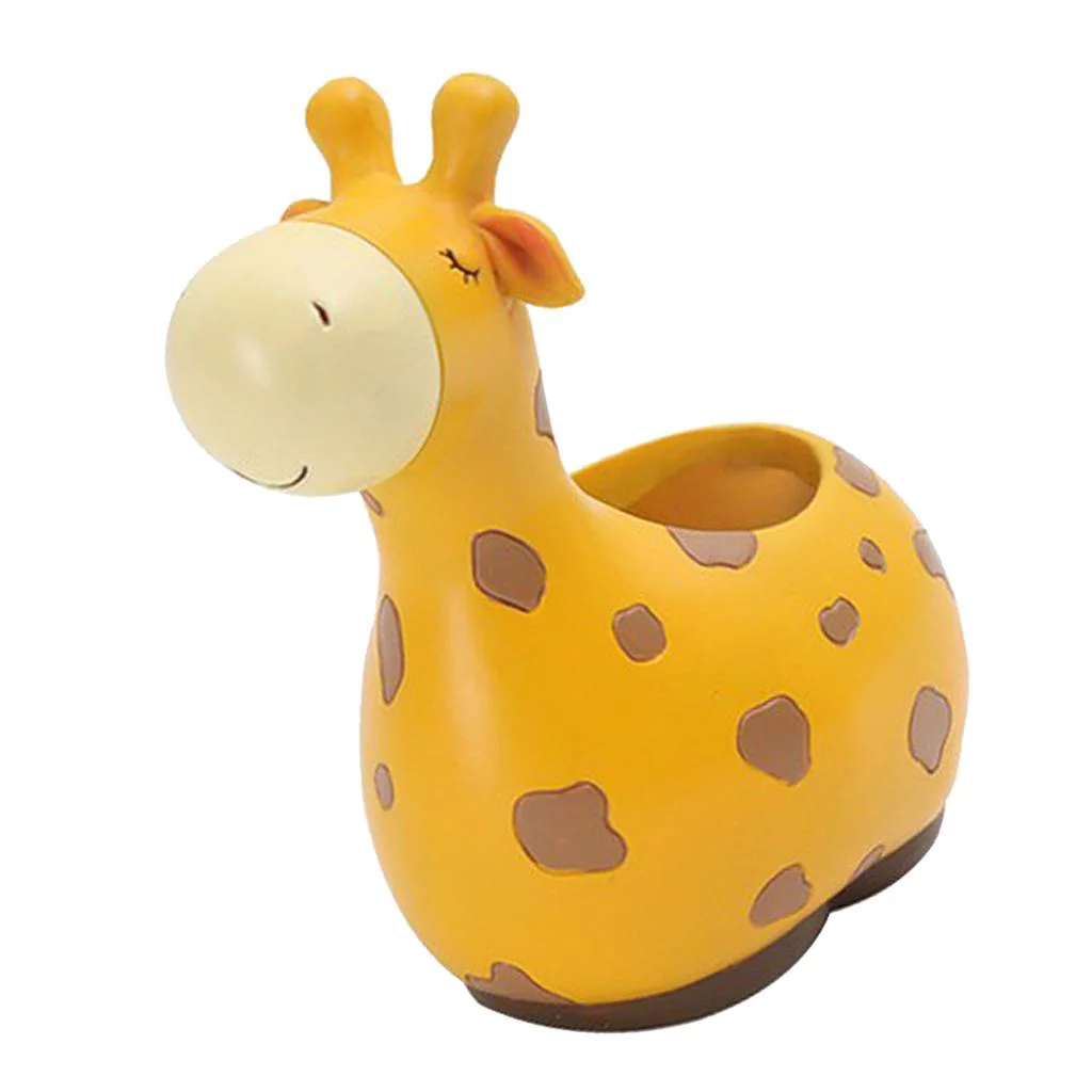 Cute Resin Animals Succulent Planter Cactus Flow Window Box - Giraffe