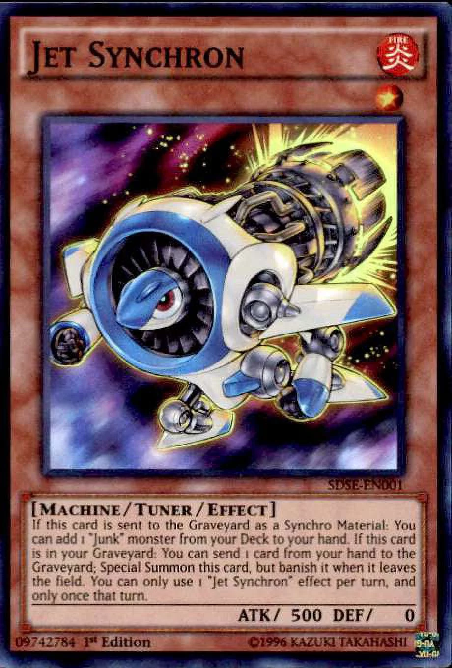 YuGiOh Synchron Extreme Structure Deck Super Rare Jet Synchron SDSE-EN001