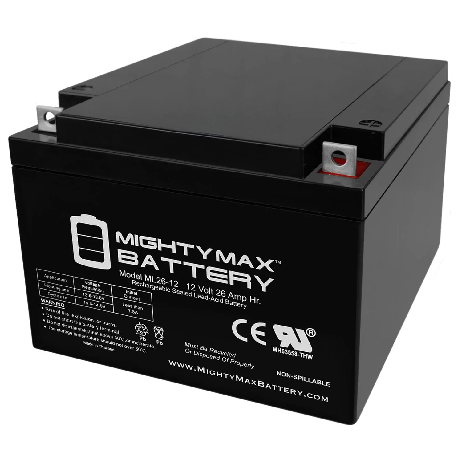 ML26-12 12V 26AH Battery Replaces Black & Decker CMM650 Lawn / Garden