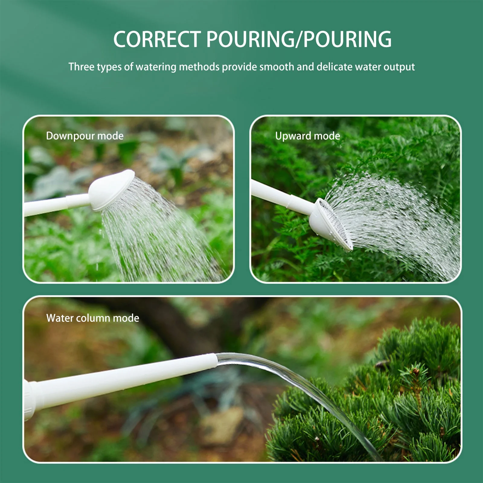 Watering Mat Watering Pot Sprinkler Long Mouth Thickened Sprinkler Vegetable Blow Molding Garden Flower Sprinkler 4L Metal Sprinkler