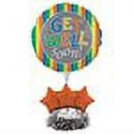 Get Well Soon Striped Balloon Kit
