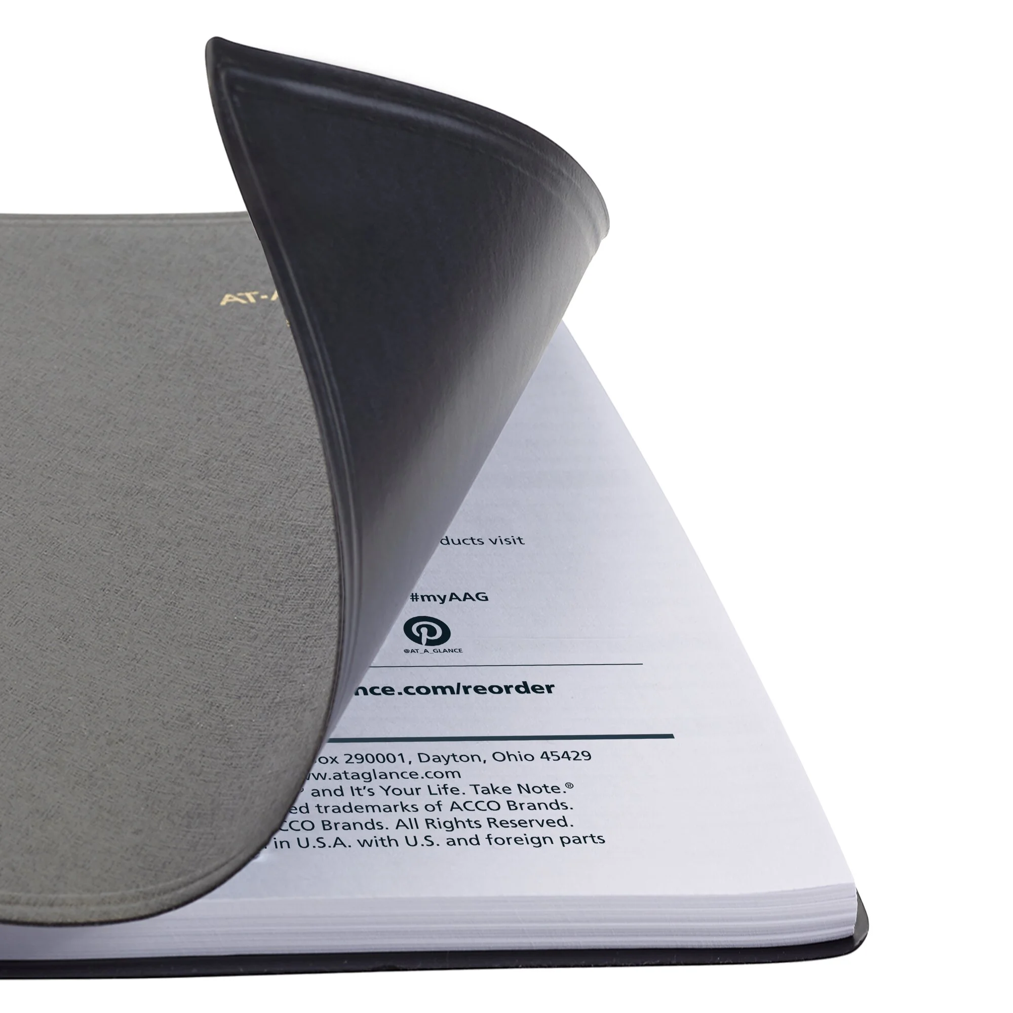 AT-A-GLANCE 2025-2026 Two Year Monthly Planner Black Pocket 3 12 x 6 - Monthly