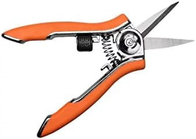 Pocket | Handy Compact Sized Ergonomic Tool For Gardening Trimming And Harvesting, Pruning & Deadheading - Orange