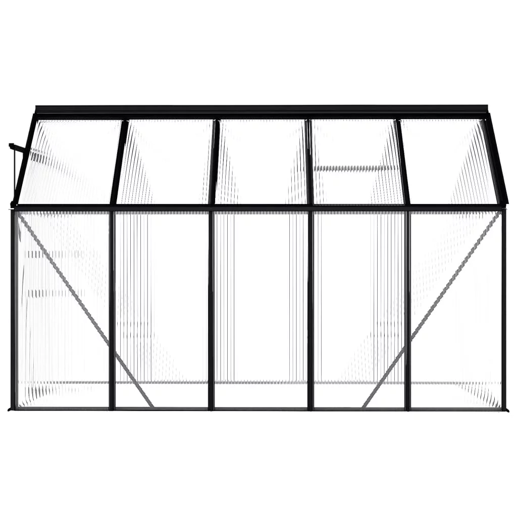 Anself Greenhouse Anthracite Aluminum 63.4 ft²