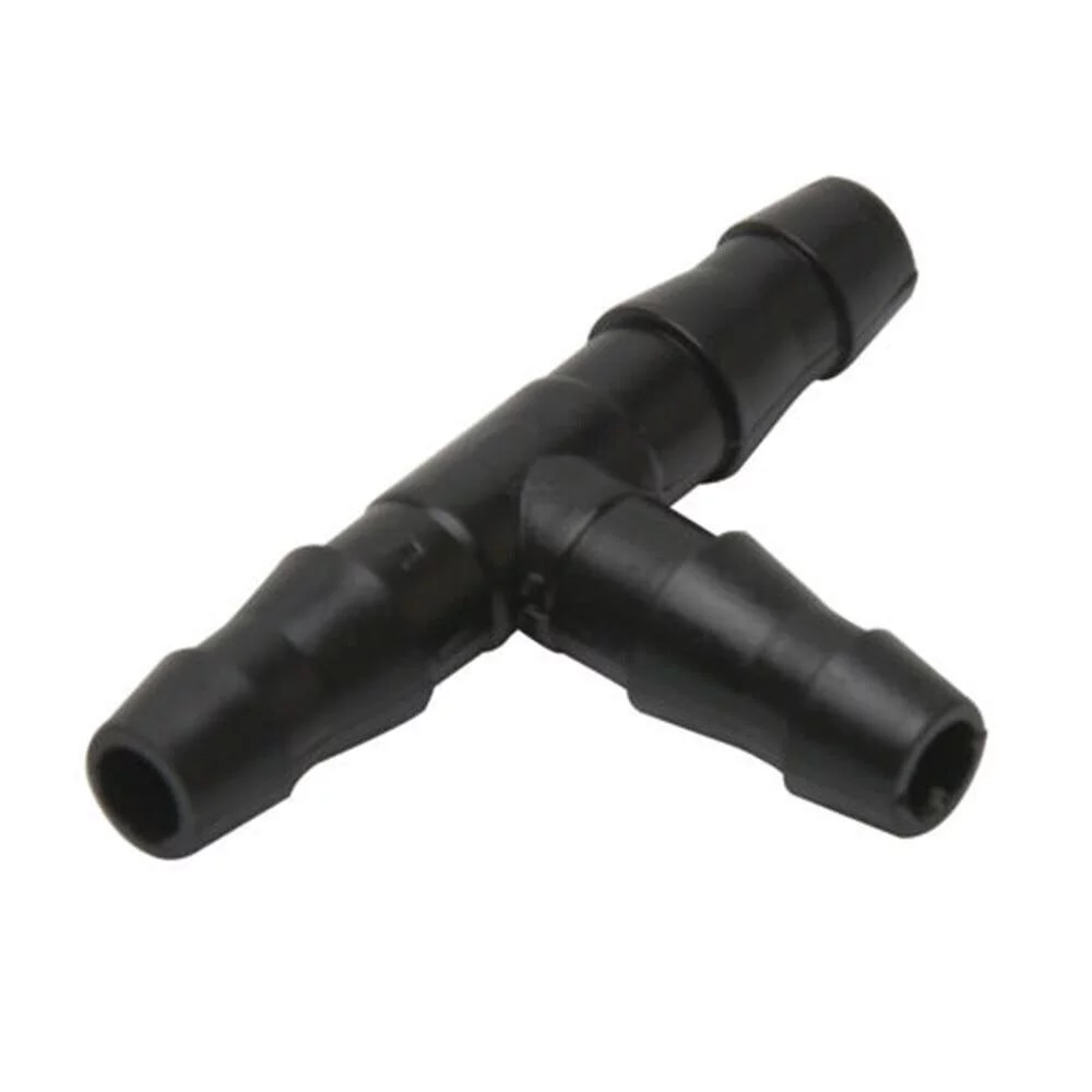 Tee Connector Plastic Black ​drip Sprinkler Watering Irrigation system