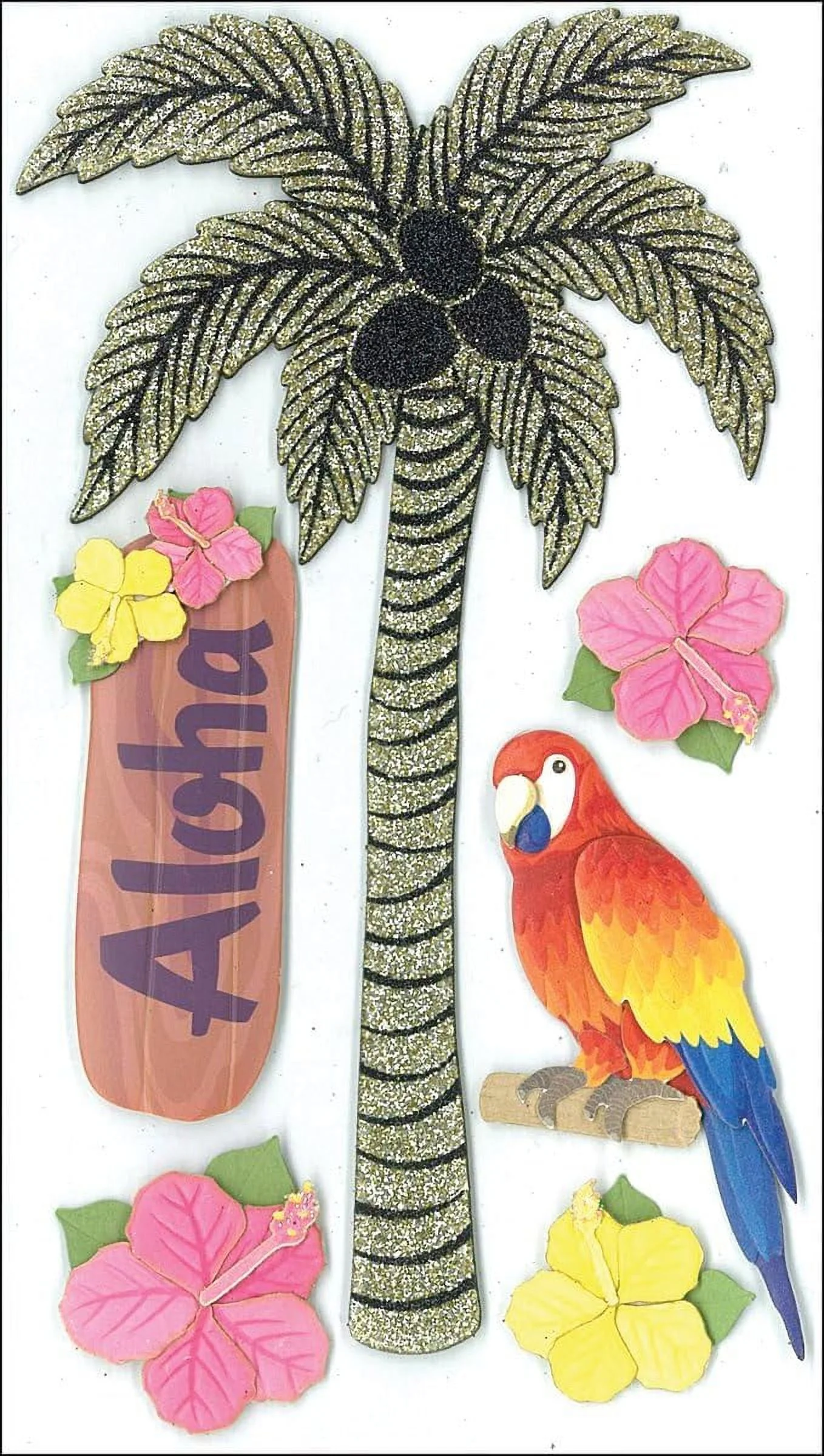 Parcel Glitter Palm Tree