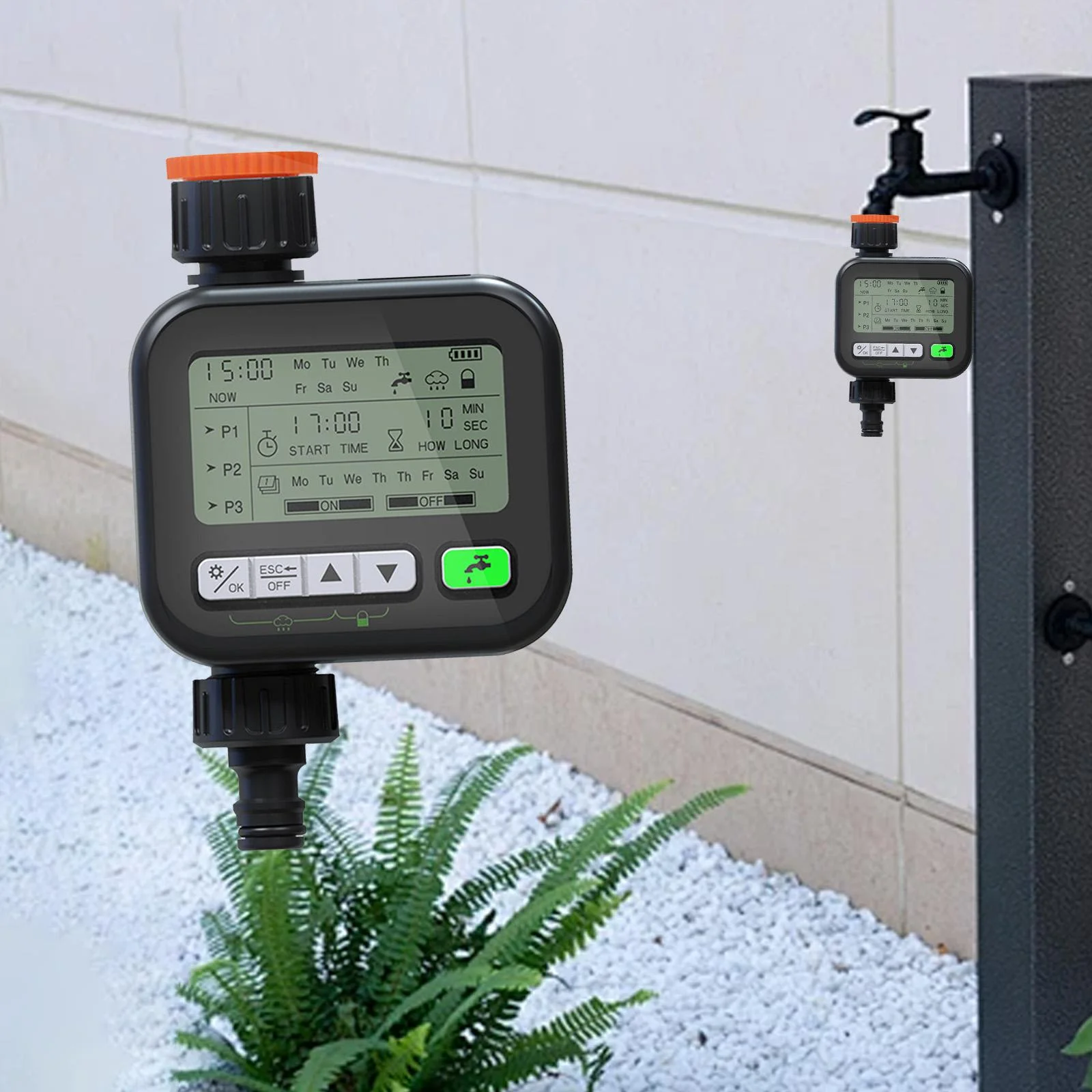 Miulika Sprinkler Timer Water Hose Timer Automatic Drip Irrigation Timer, Faucet Timer Manual Watering for Garden Backyard Yard Patio