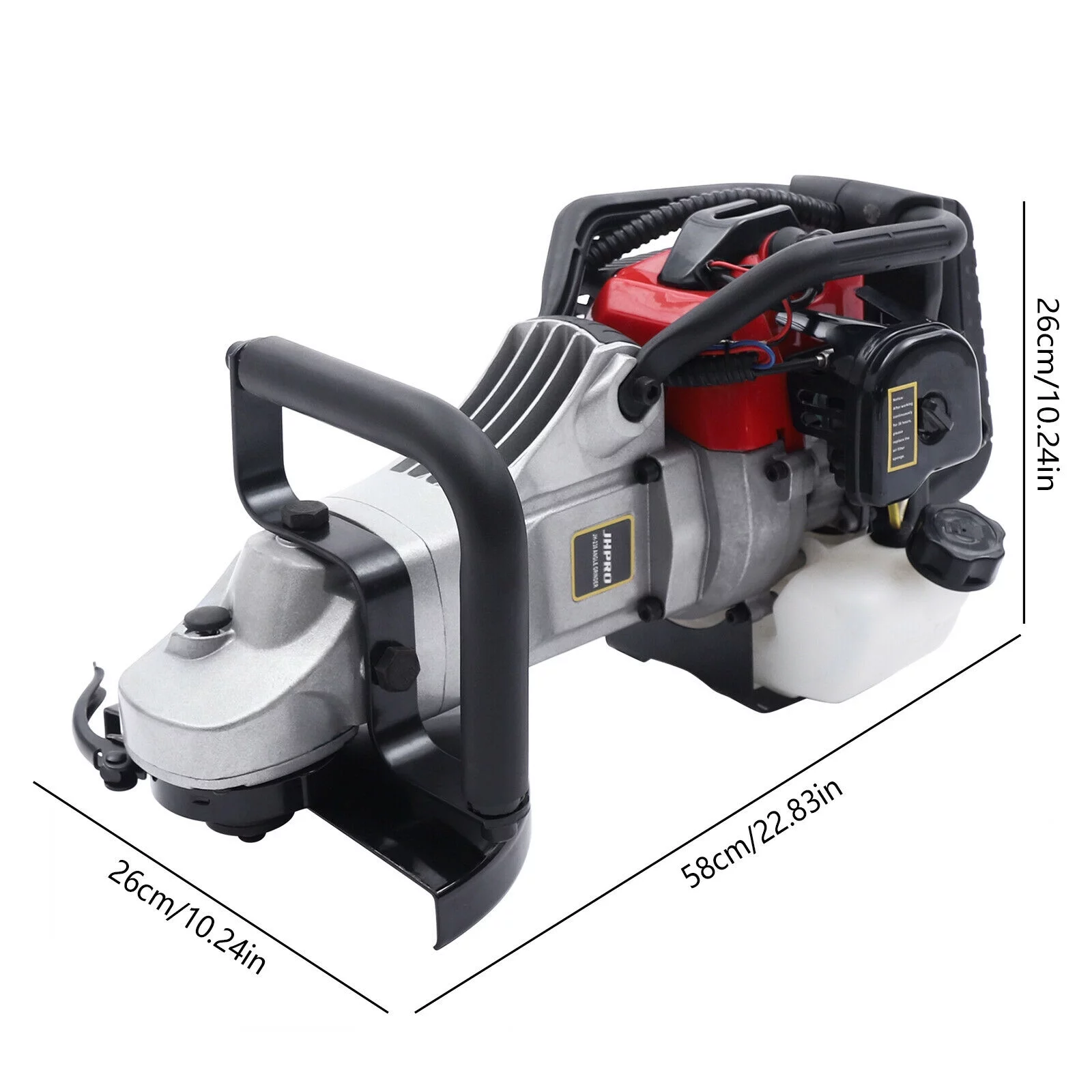 DENEST 32.6cc Gas Powered Concrete Grinder Concrete Scarifier 2-stroke Single Cylinder