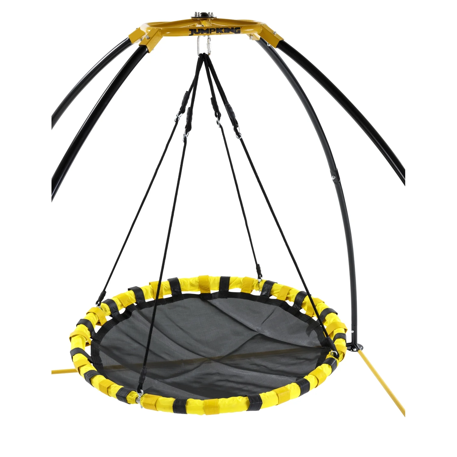 JumpKing Backyard UFO 360 and Front to Back Motion Swing Frame with Round Foam Covered Seat