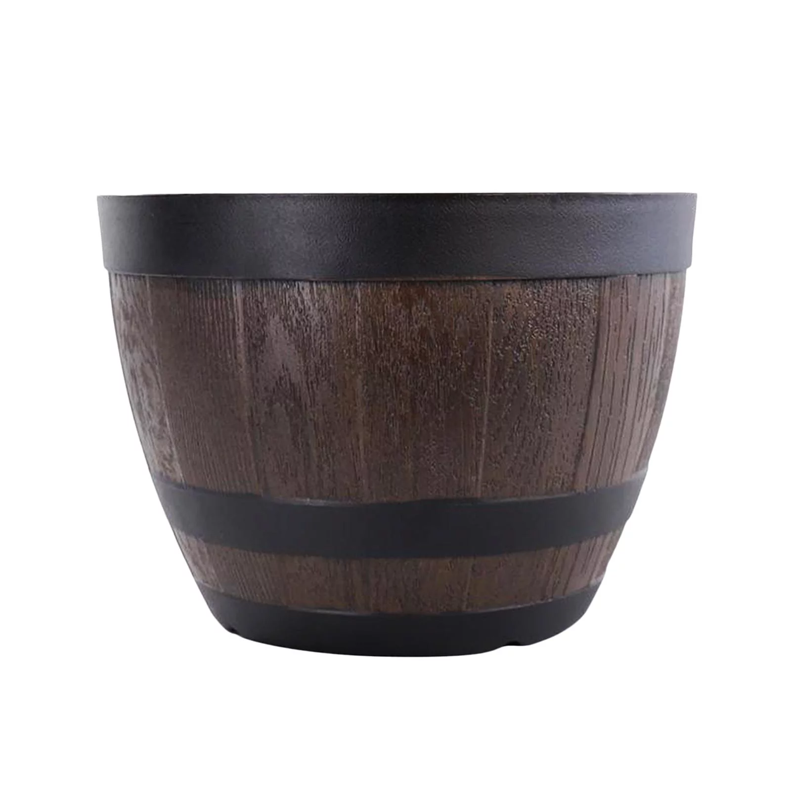 s Rustic Style Resin Patio Large Planter Plant Pot