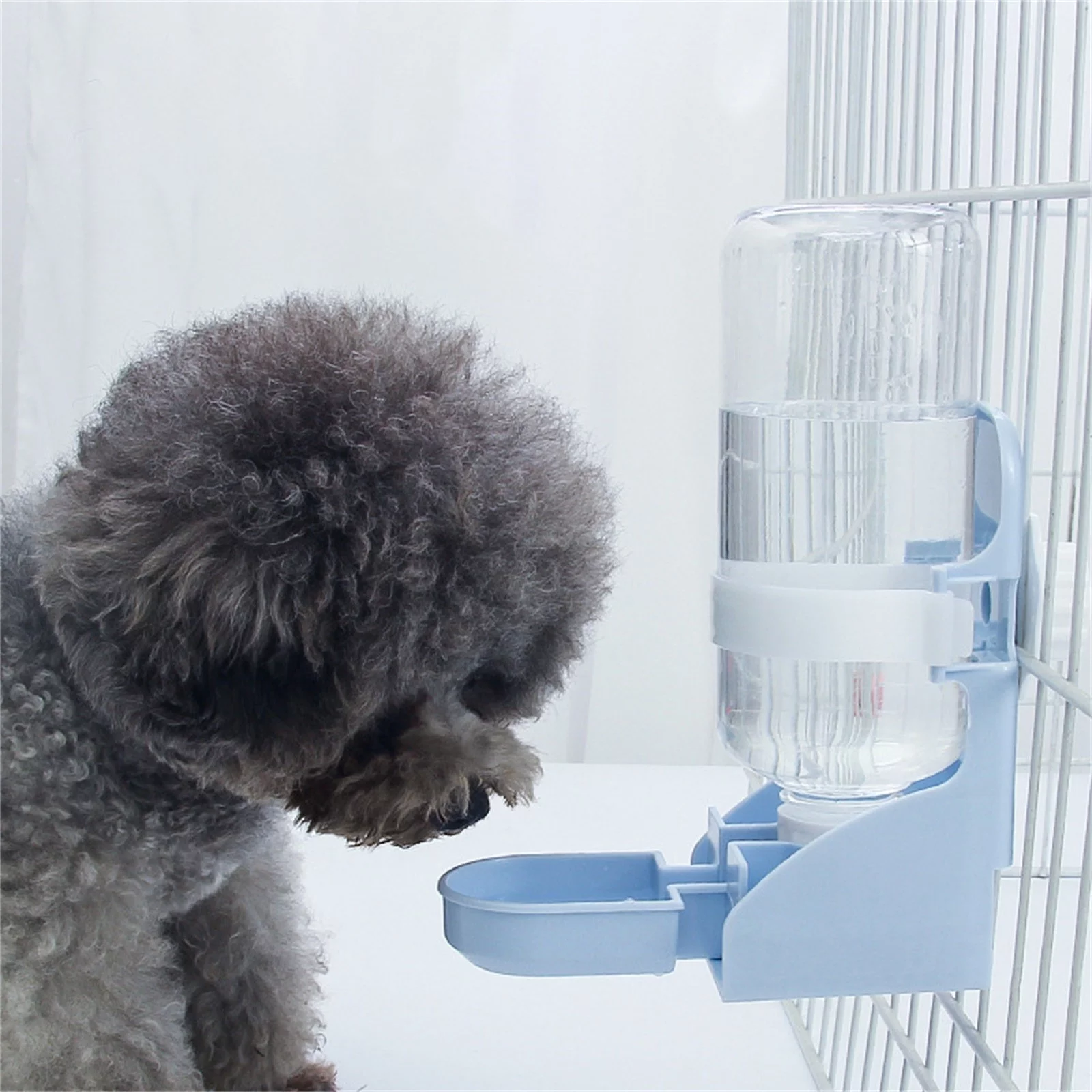 YUHAOTIN Dog Water Dispenser Portable Small Pet Automatic Water Dispenser Hanging for Puppy/Guinea Pig/Cat/Hamster/Rabbit Pet Water Dispenser Large Dog Automatic Water Dispenser for Cats Black