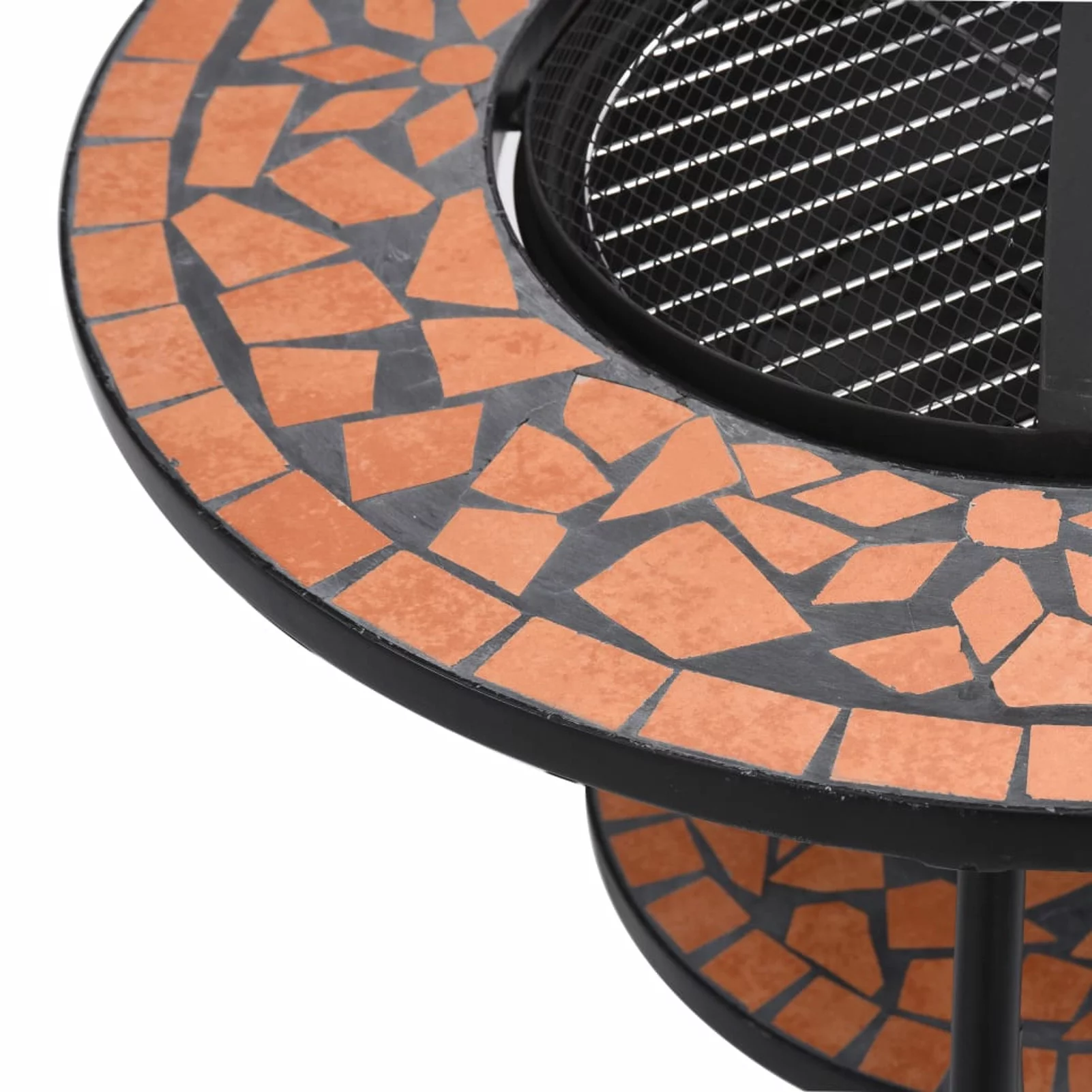 Carevas Fire Pit Table Terracotta 26.8