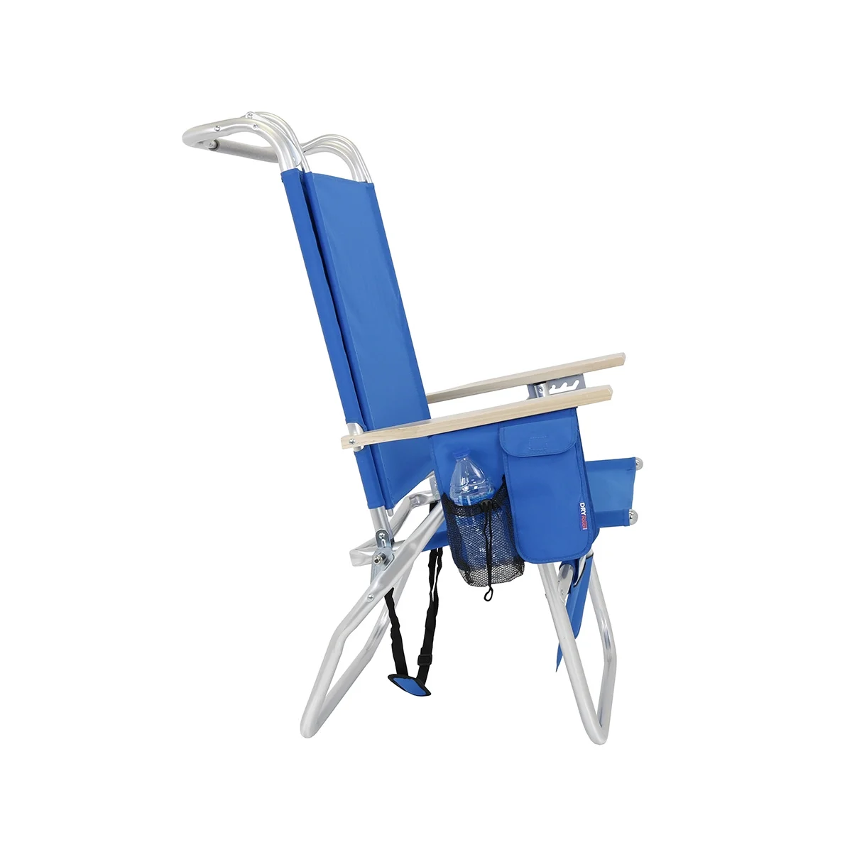 17 Inches High Seat Big Tycoon Aluminum Beach Chair with Canopy