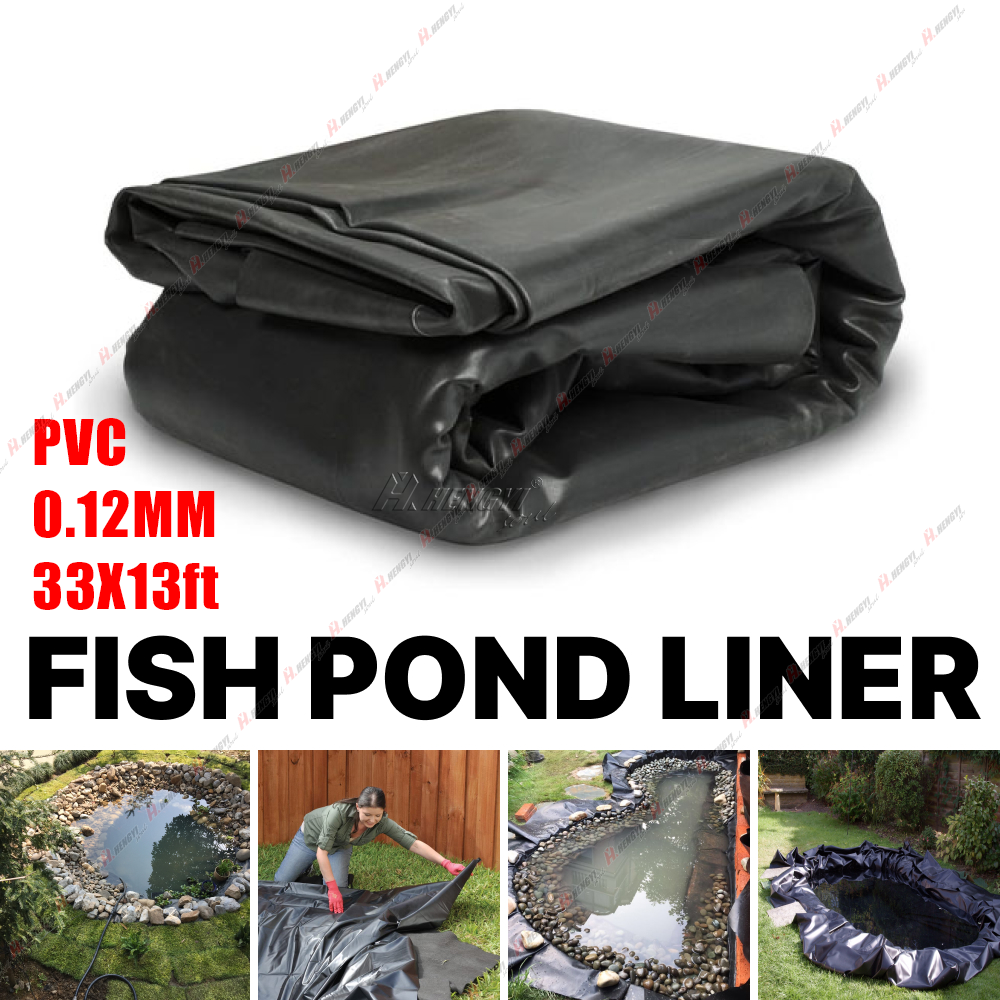 33X13ft Waterproof PVC Pond Liner Pond Liners Fish Liner Gardens Landscaping
