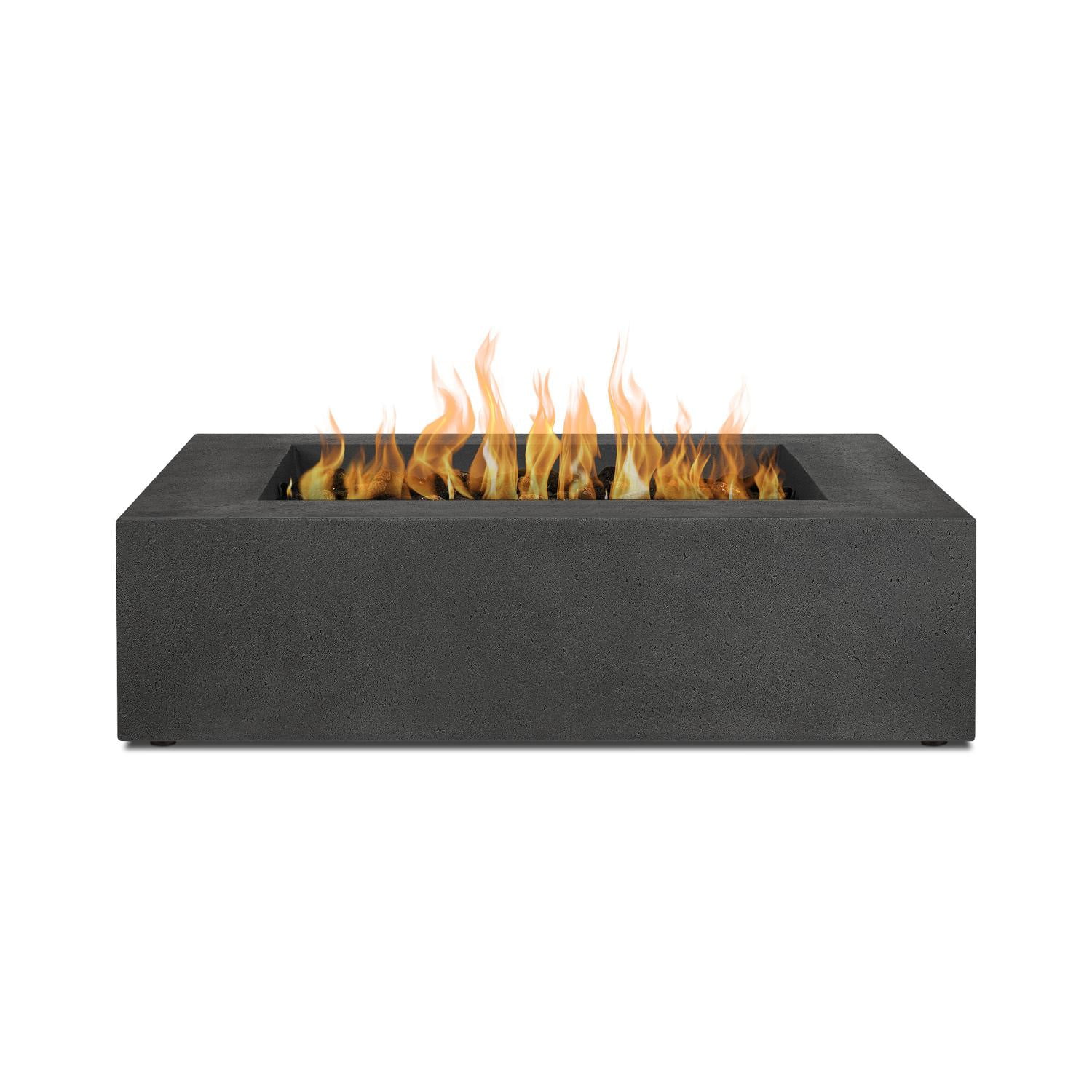 BBQGuys Signature La Valle 42-Inch Square Propane Fire Table - Carbon - 1592LP-CBN