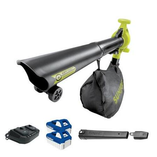 48V iON+ Cordless 190-MPH Leaf Blower/Vacuum/Mulch, 9-Gal, 2 Batteries, Dual Chrgr