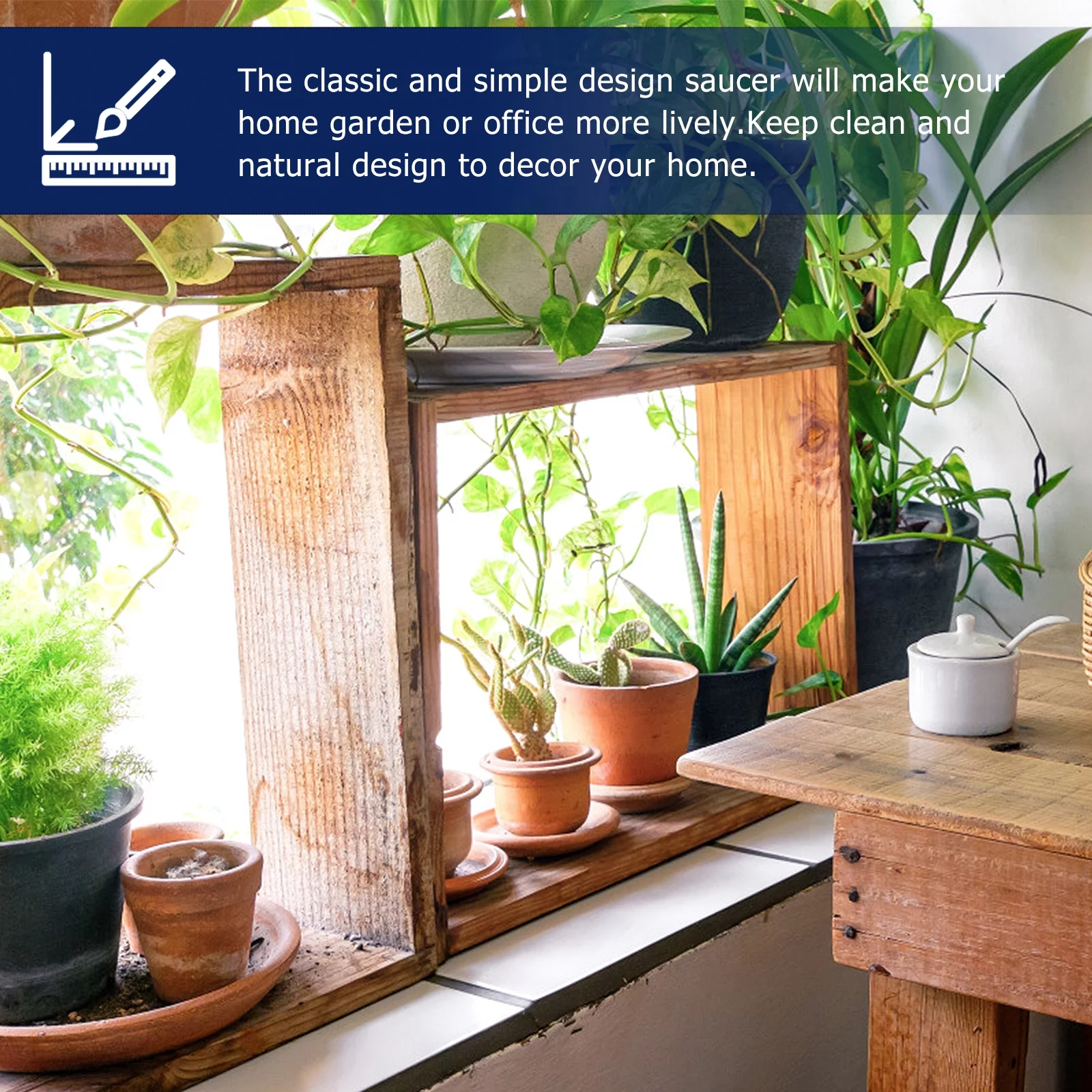 Guichaokj 25Pcs Plastic Plant Flowerpot Saucers Planting Pot Holder Planter Drainage Trays