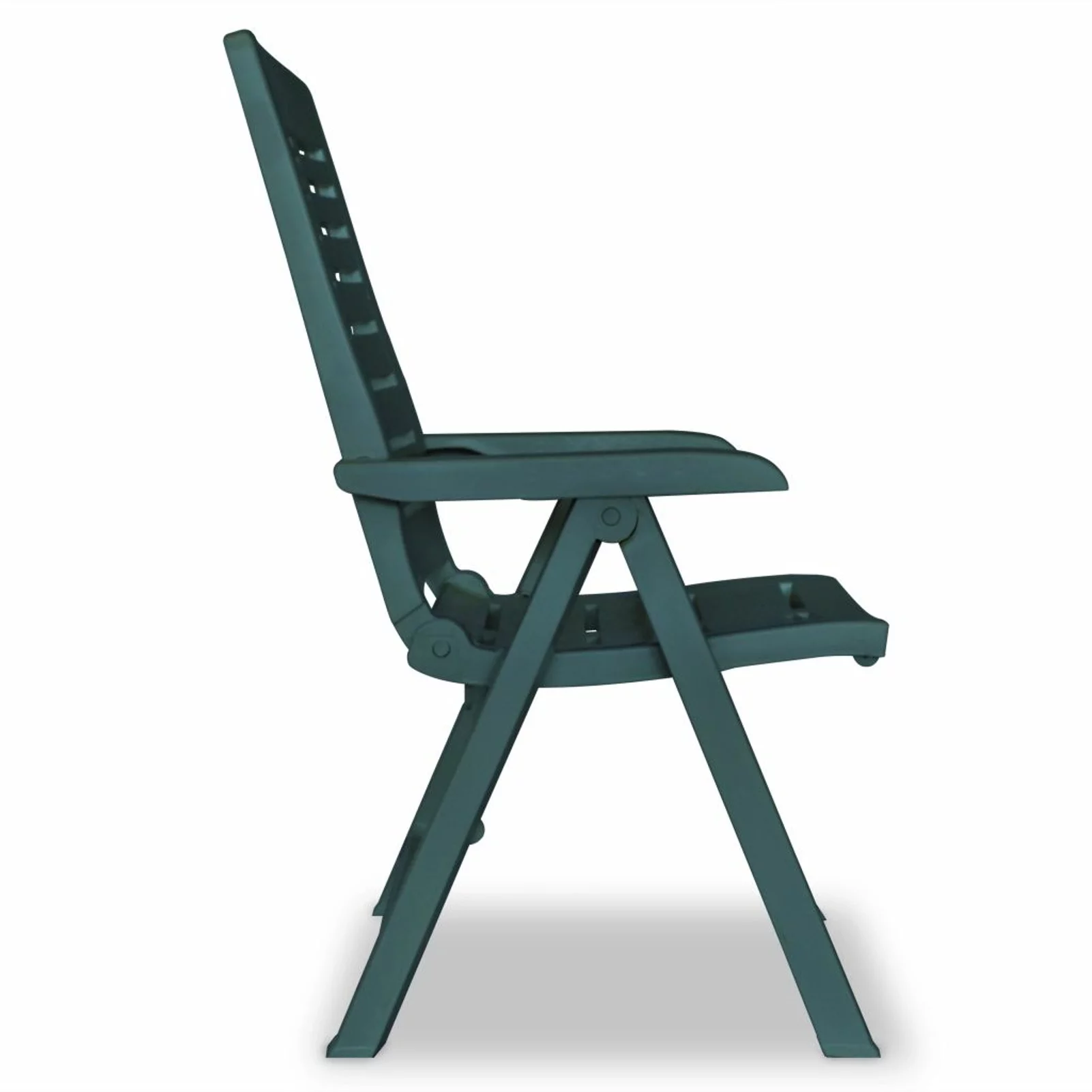 Carevas Reclining Patio Chairs 4 pcs Green