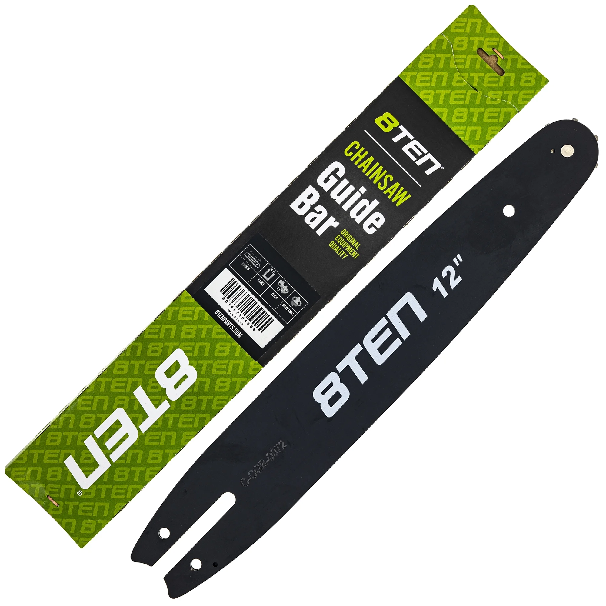 8TEN 12 inch Chainsaw Bar .050 3/8LP 44DL for Stihl Carlton 810-CCG2294B