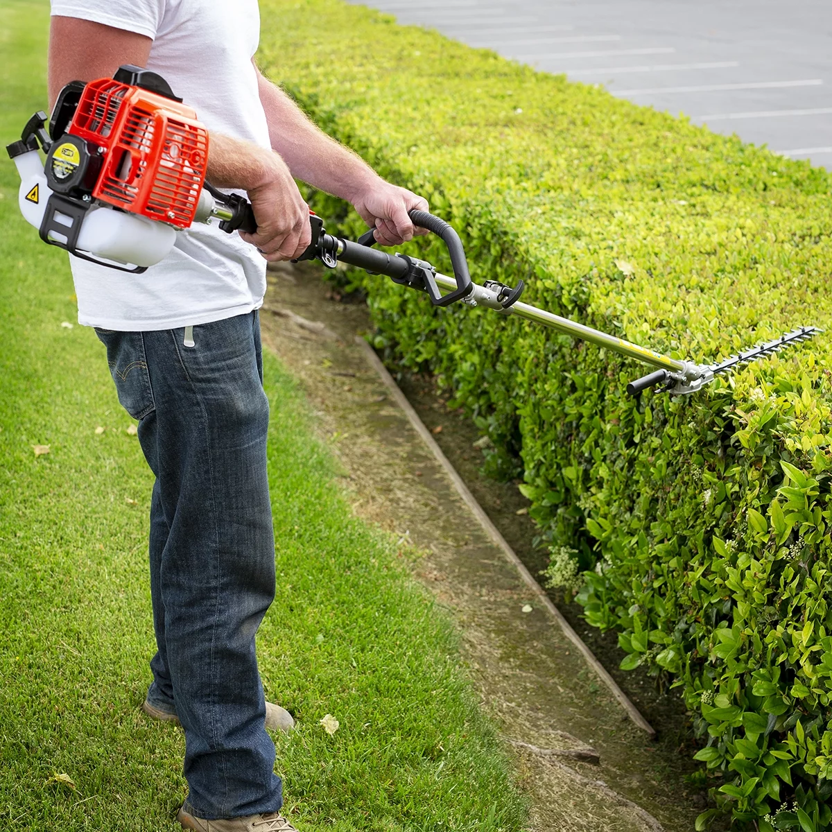 Stark 4 IN 1 Gas Pole Saw Multi Yard Chainsaw Hedge Trimmer Line Trimmer Brush Cutter Set