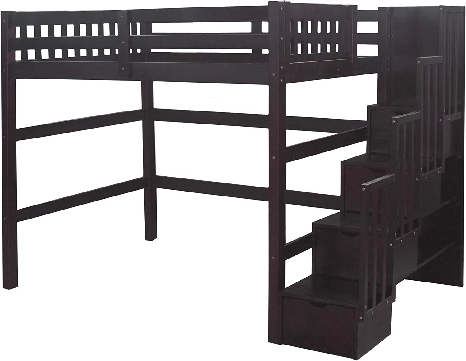 House Bed Twin Size Kids Bed Frame with Fence  Montessori  with Roof  Playhouse Bed Frame for Kids Girls Boys Teens (White)