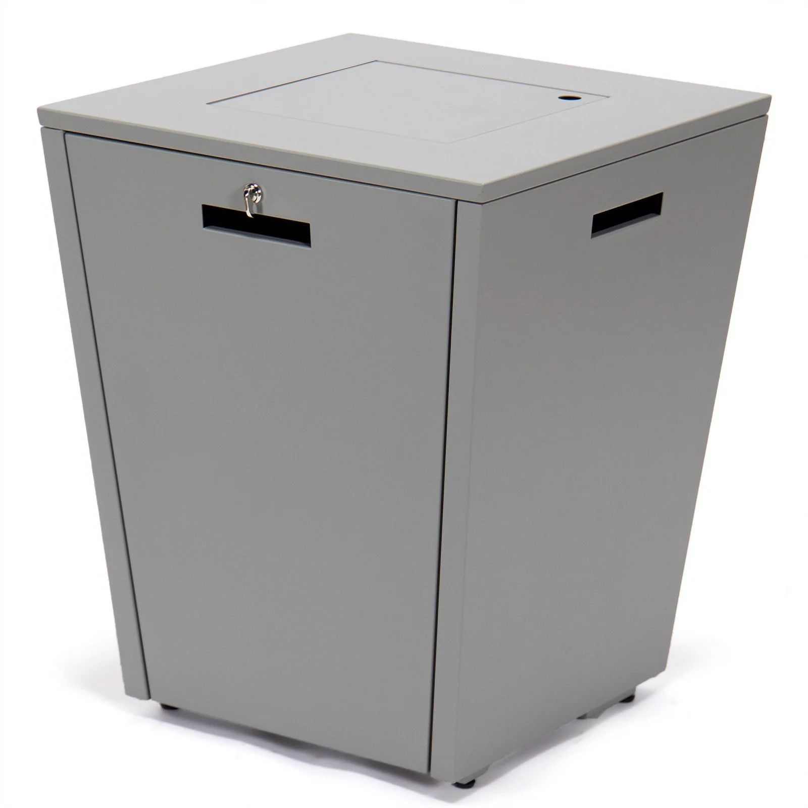 Afuera Living Modern Aluminium Gas Fire Pit Table 55000 BTU With Lid in Gray