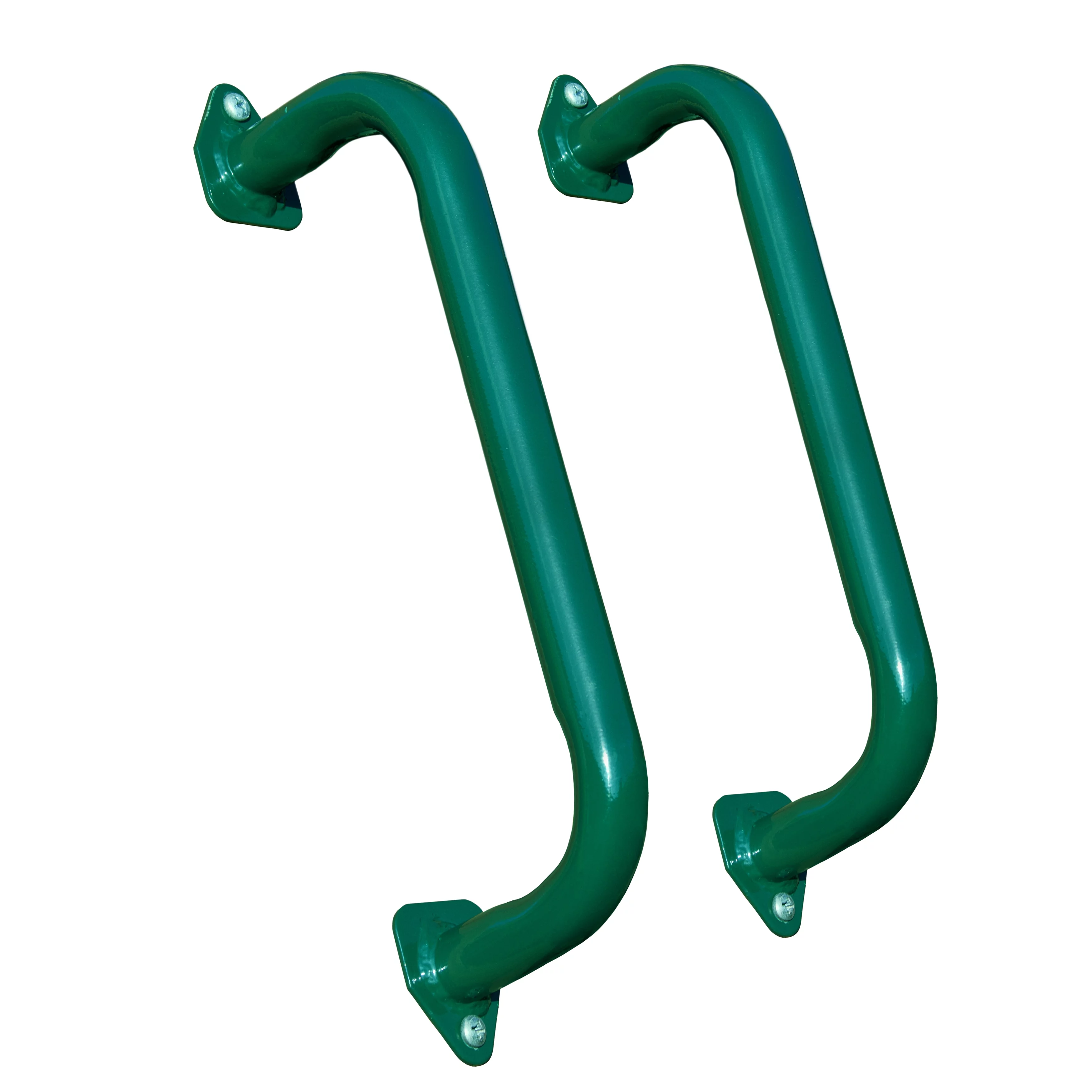 Gorilla Playsets 16-Inch Metal Safety Handles (Pair) - Green