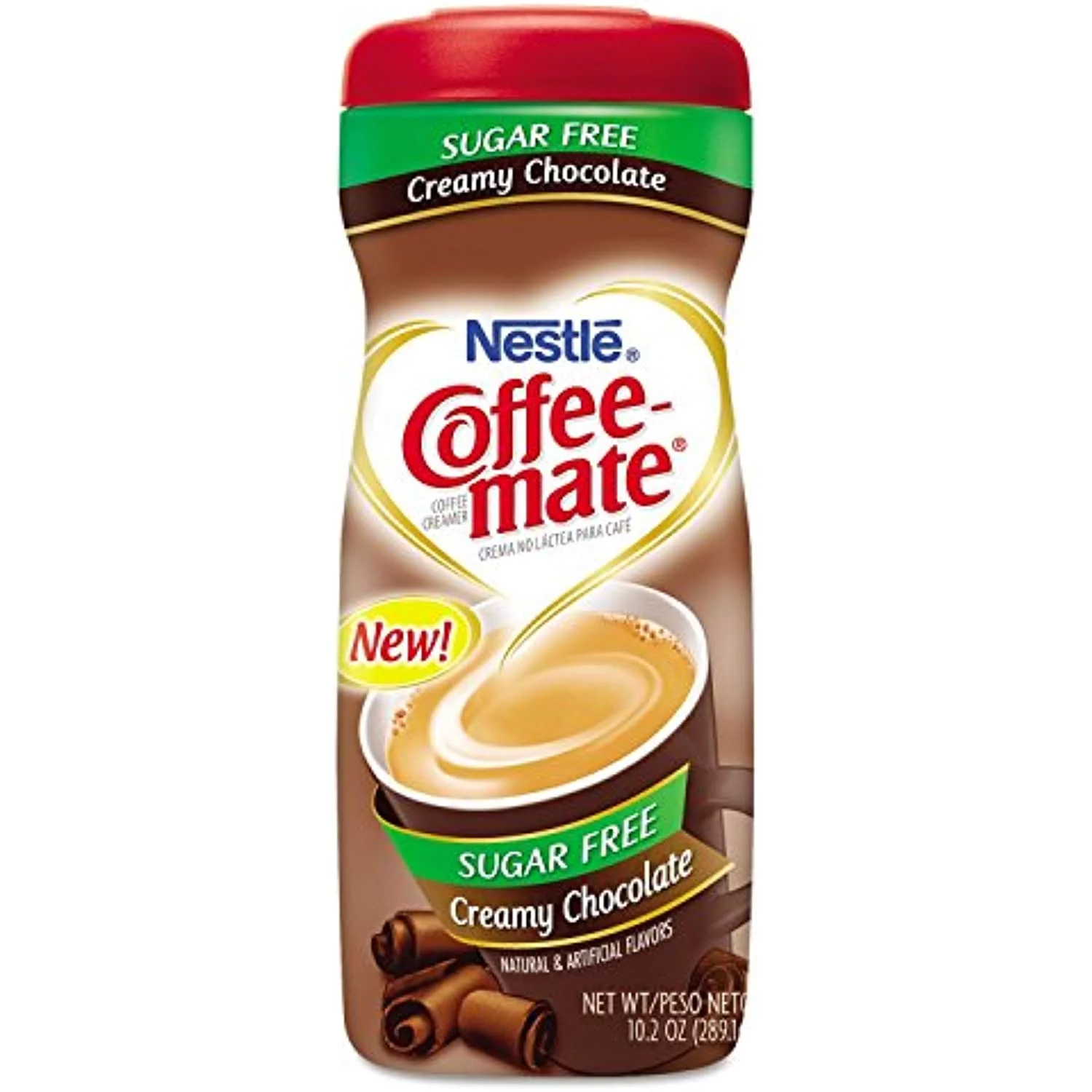 Coffee Mate Non-Dairy Coffee Creamer In Sugar Free Creamy Chocolate, 10.2 Oz. (4 Pack)