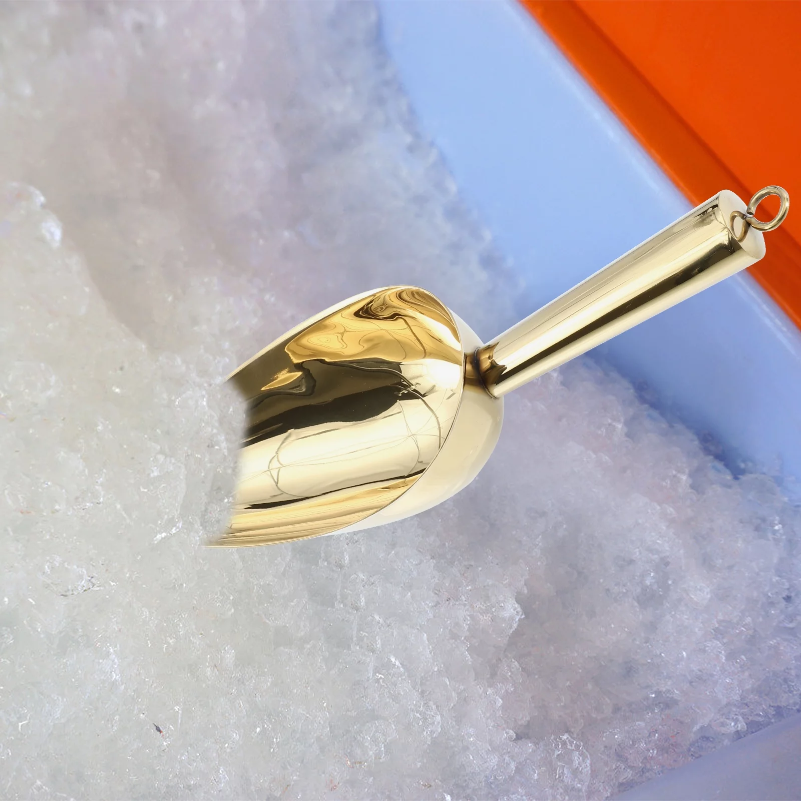 Stainless Steel Ice Shovel Scoop Cube Household Cream Popcorn Kitchen Gadget Rice