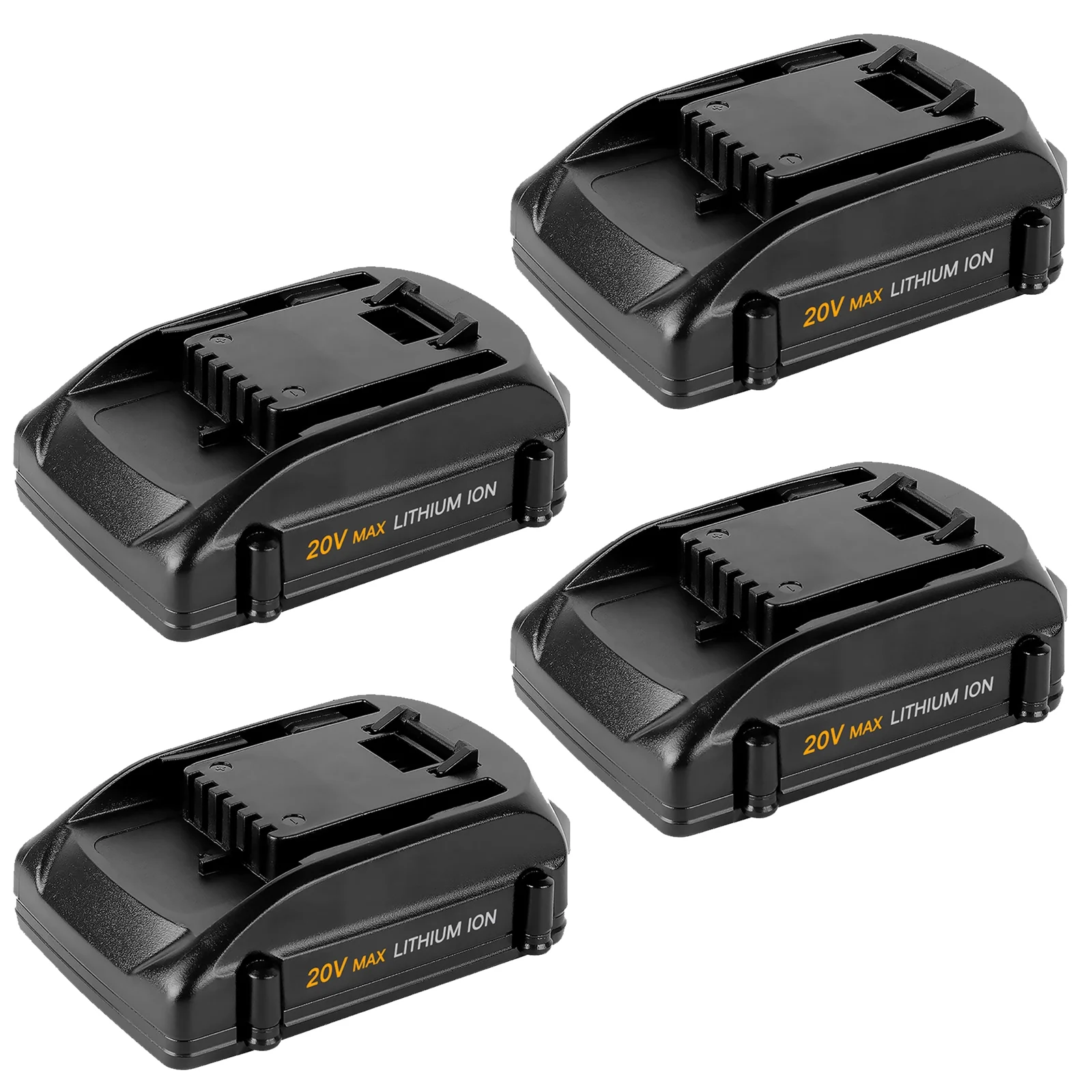 4-Pack 20 Volt 3000mAh WA3520 Replacement for Worx 20v Battery Lithium WA3525 WG151s WG155s WG251s WG255s WG540s