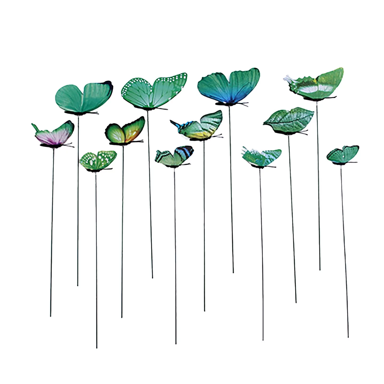 12Pcs Butterfly Stakes Outdoor Yard Planter Flower Pot Bed Garden Decor Yard Art Artificial Flowers for Cemetery Sunflower Arrangements Artificial Flowers Artificial Fall Flowers for Outdoors
