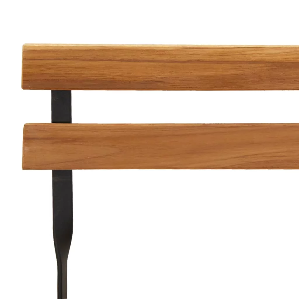 Aibecy 5 Piece Folding Bistro Set Solid Wood Acacia and Steel