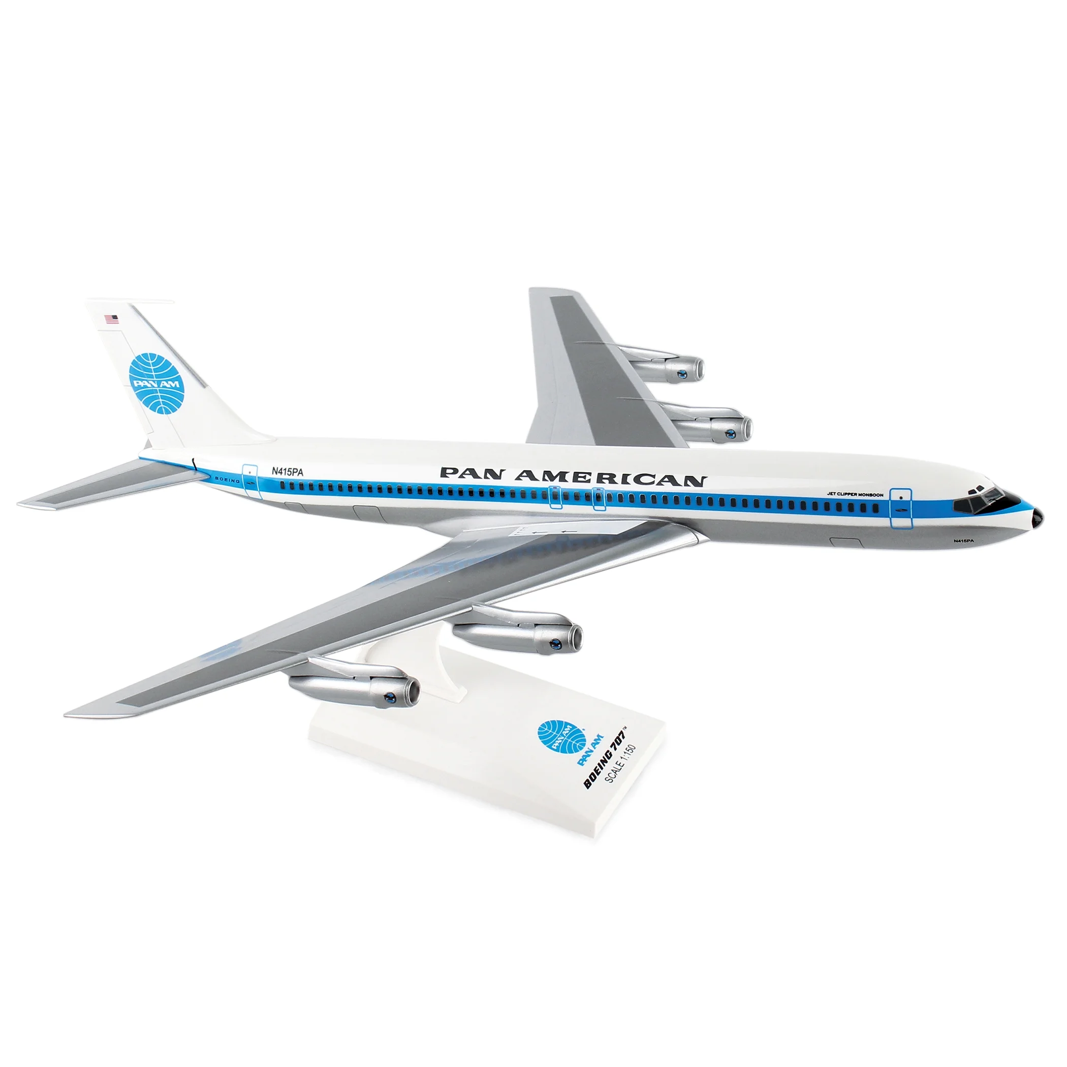 Skymarks Pan Am 707 1/150 Jet Clipper Monsoon REG#N415pa
