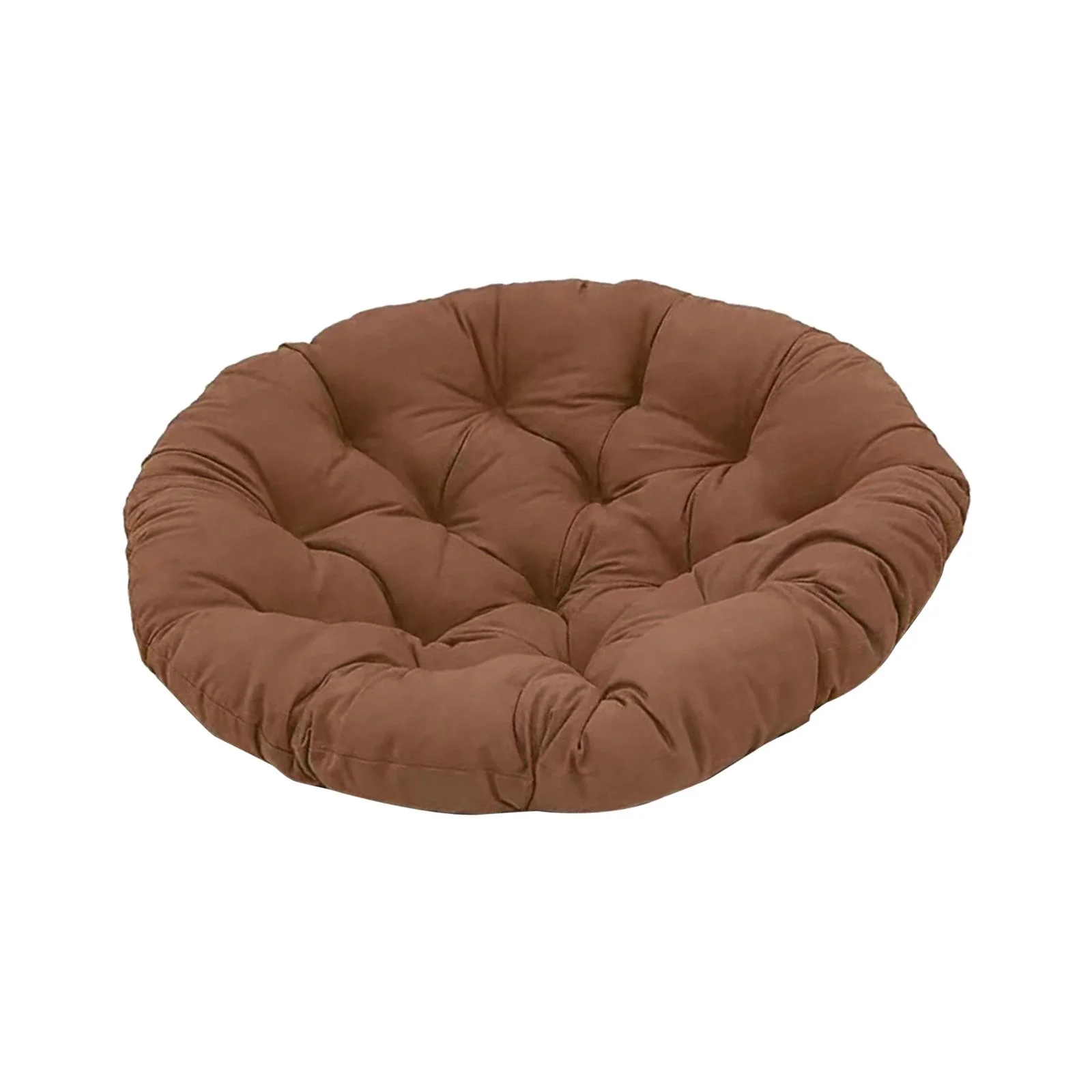 Miulika Outdoor Seat Cushion Swing Hanging Chair Cushion Portable 50cm Round Floor Cushion Rattan Cushion for Swing Chair Living Room Coffee