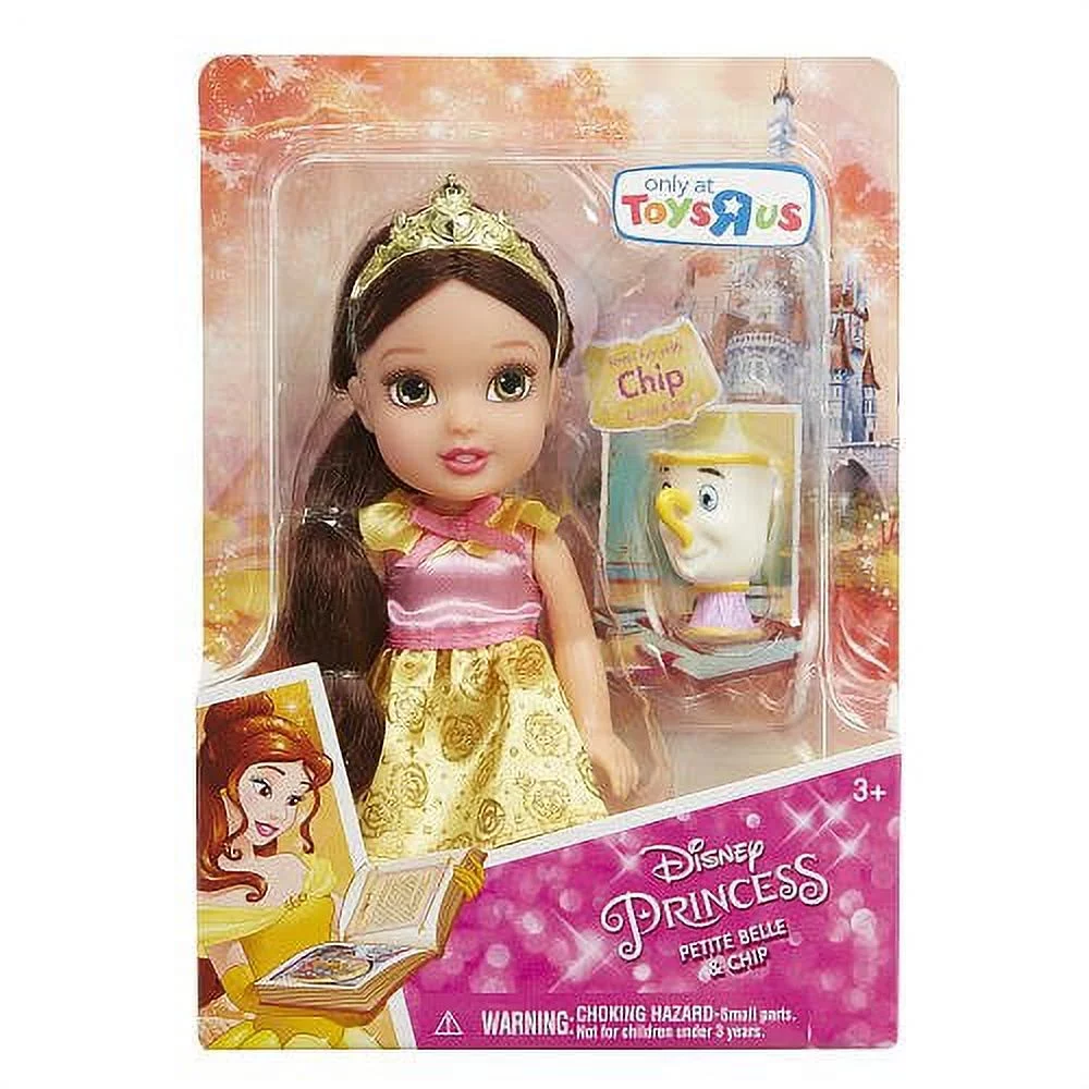 Disney Princess Petite Belle Doll Playset, 2 Pieces