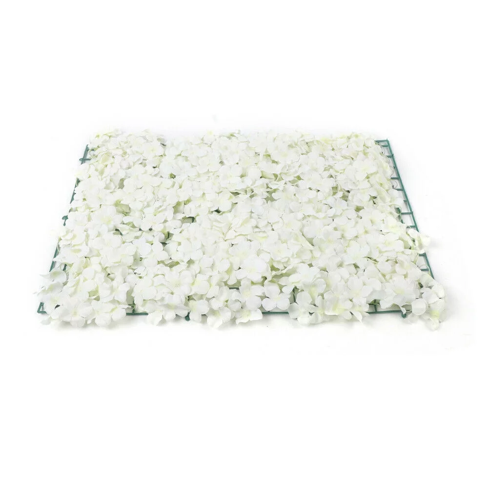 10Pcs Artificial Fake Flower Hydrangea Wall Panel Banquet Wedding Backdrop Wall