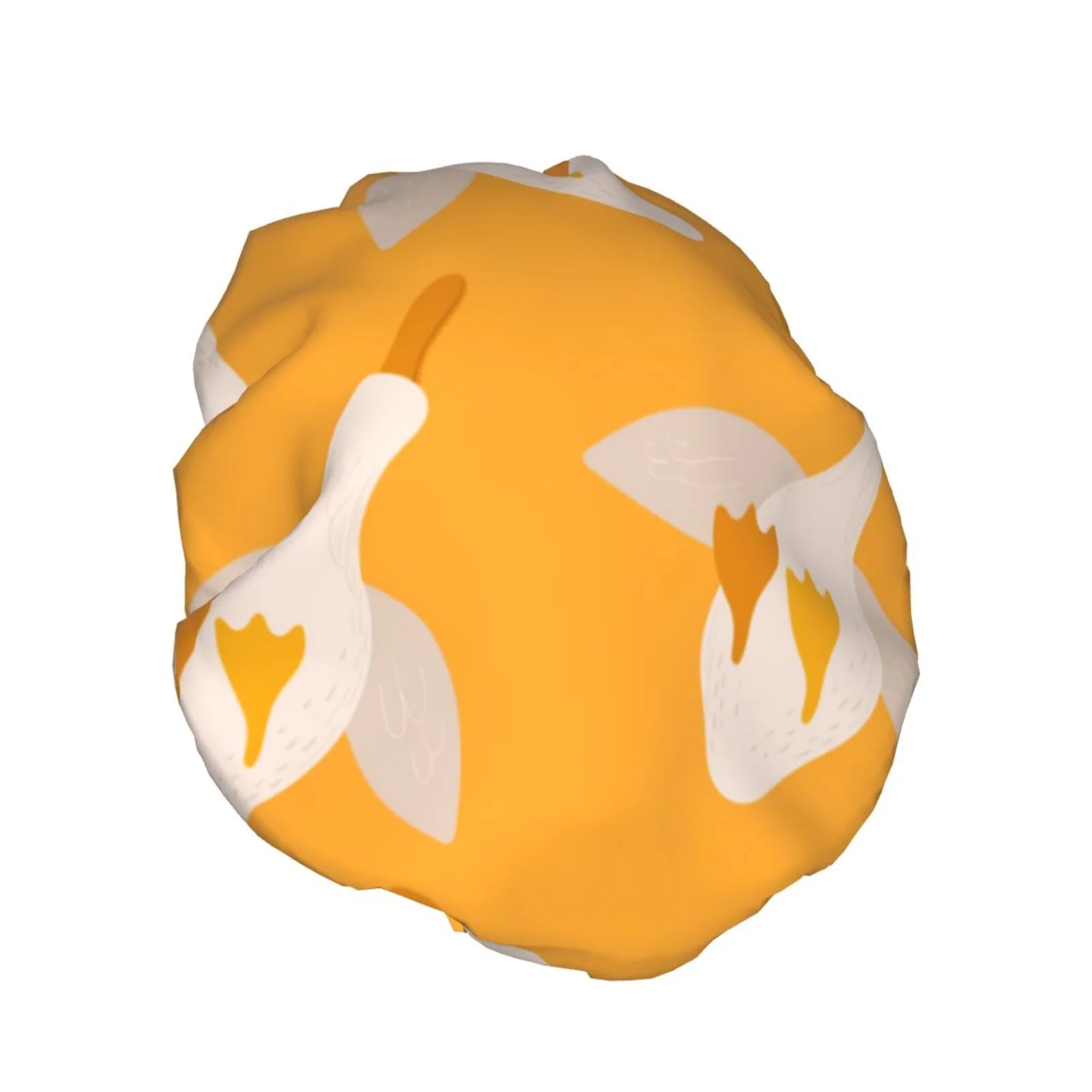 Disketp Flying Ducks Shower Caps,Reusable Shower Cap For Women, Double Layer Waterproof Hair Cap, Large Size For All Hair Lengths,For Girls Spa Home Salon Use