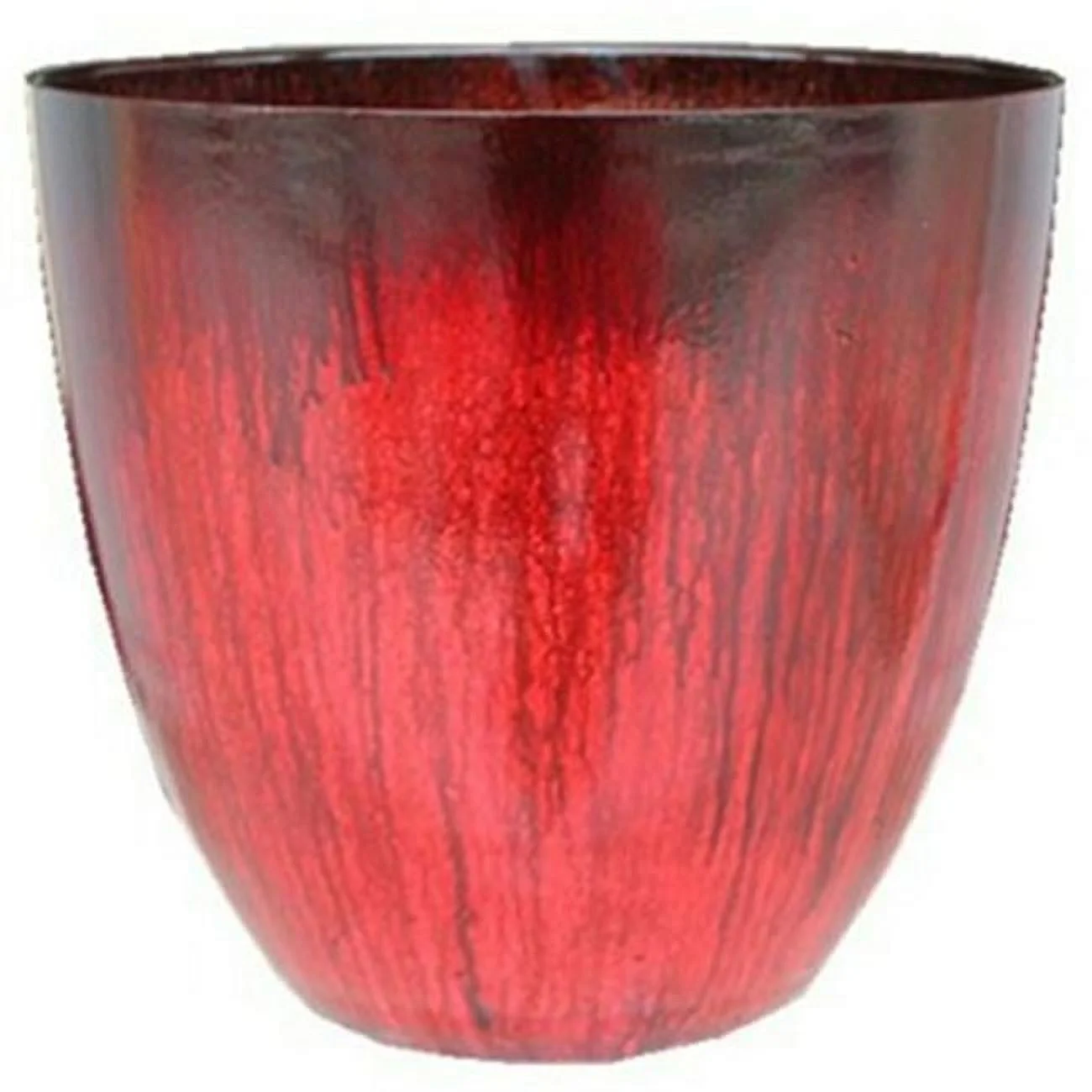 15 in. Egg Planter Red Flower Planter