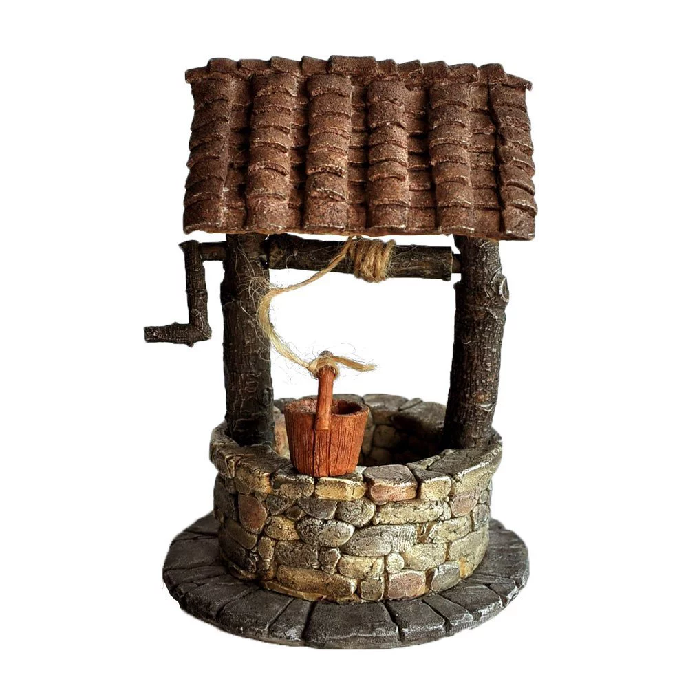 Fairy Garden - Tiled Wishing Well - Miniature