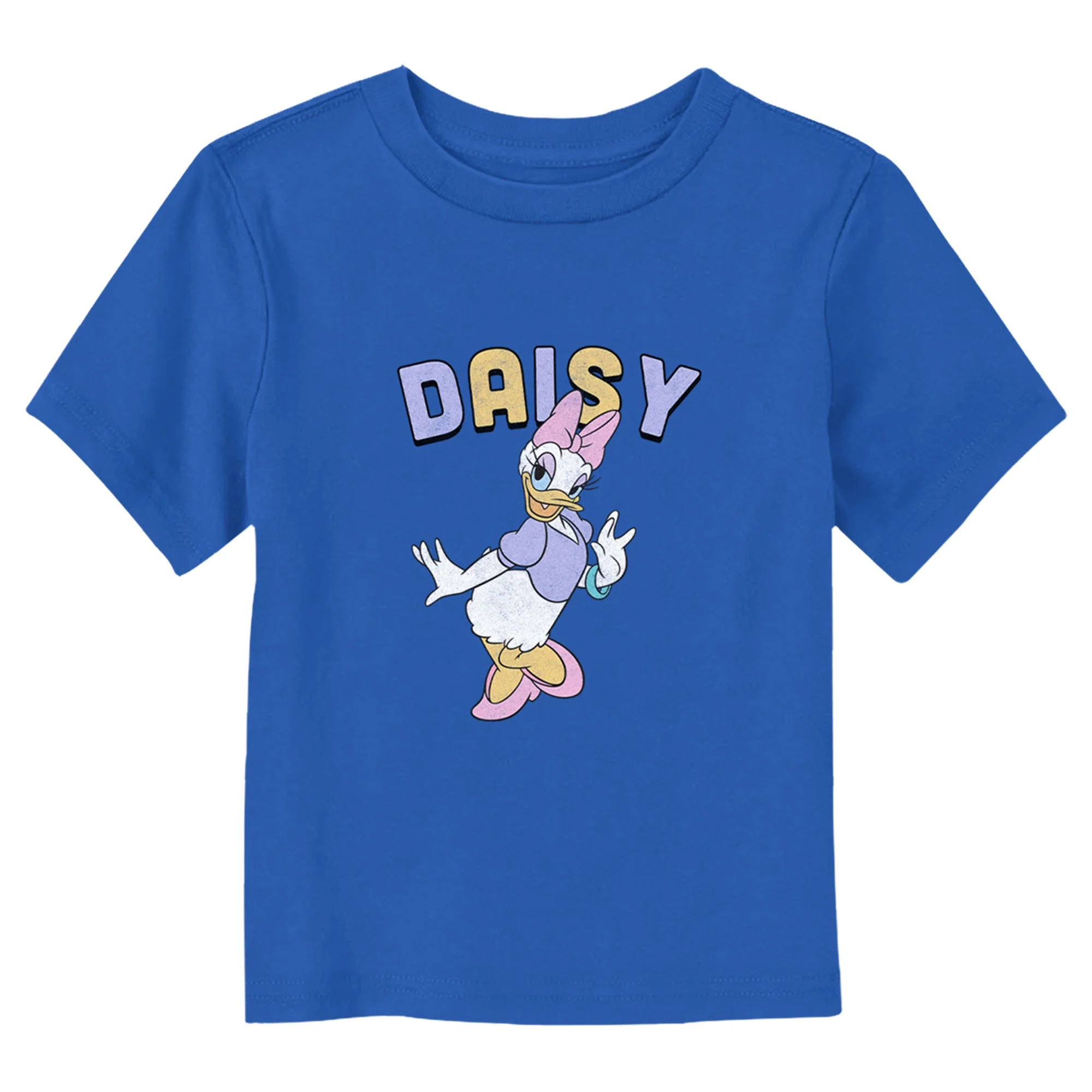 Toddler's Mickey & Friends Retro Daisy Duck  Graphic Tee Royal Blue 3T