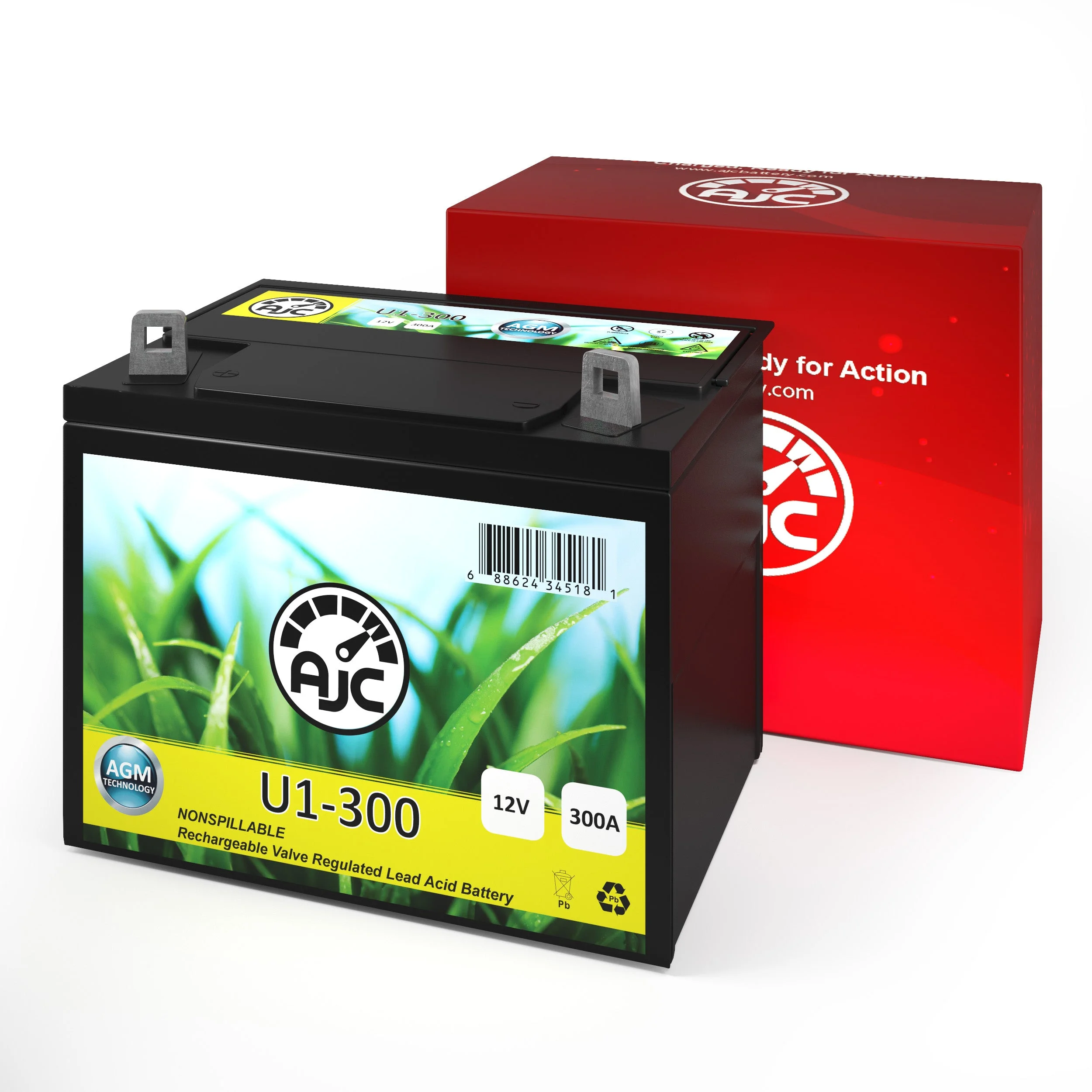 AJC Battery Compatible with Bolens ZT-227 EFI Zero-Turn U1 Lawn Mower and Tractor Battery