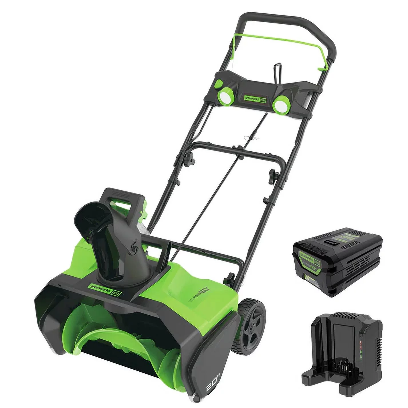 20 in. 60-Volt Battery Cordless Single-Stage Snow Blower with 5.0 Ah Battery, 6A charger