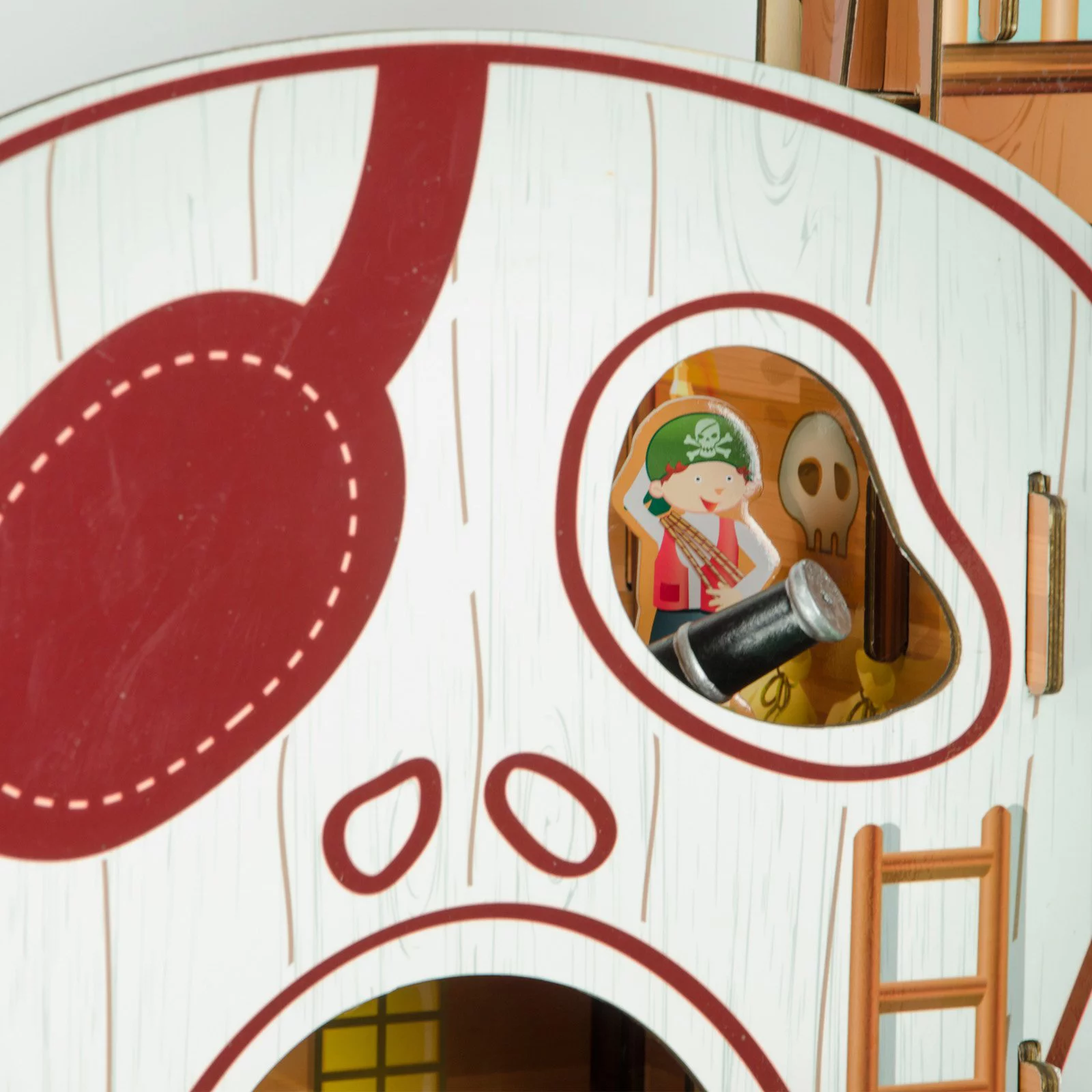 Teamson Kids - Neverland Pirate Ship Playset - Brown