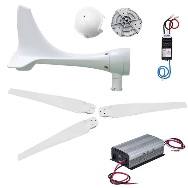 Automaxx Windmill UB0600S1BL 600W (12V/24V) (50A/25A) Wind Turbine Generator kit with Bluetooth Controll  Additional Spare Blade Set.