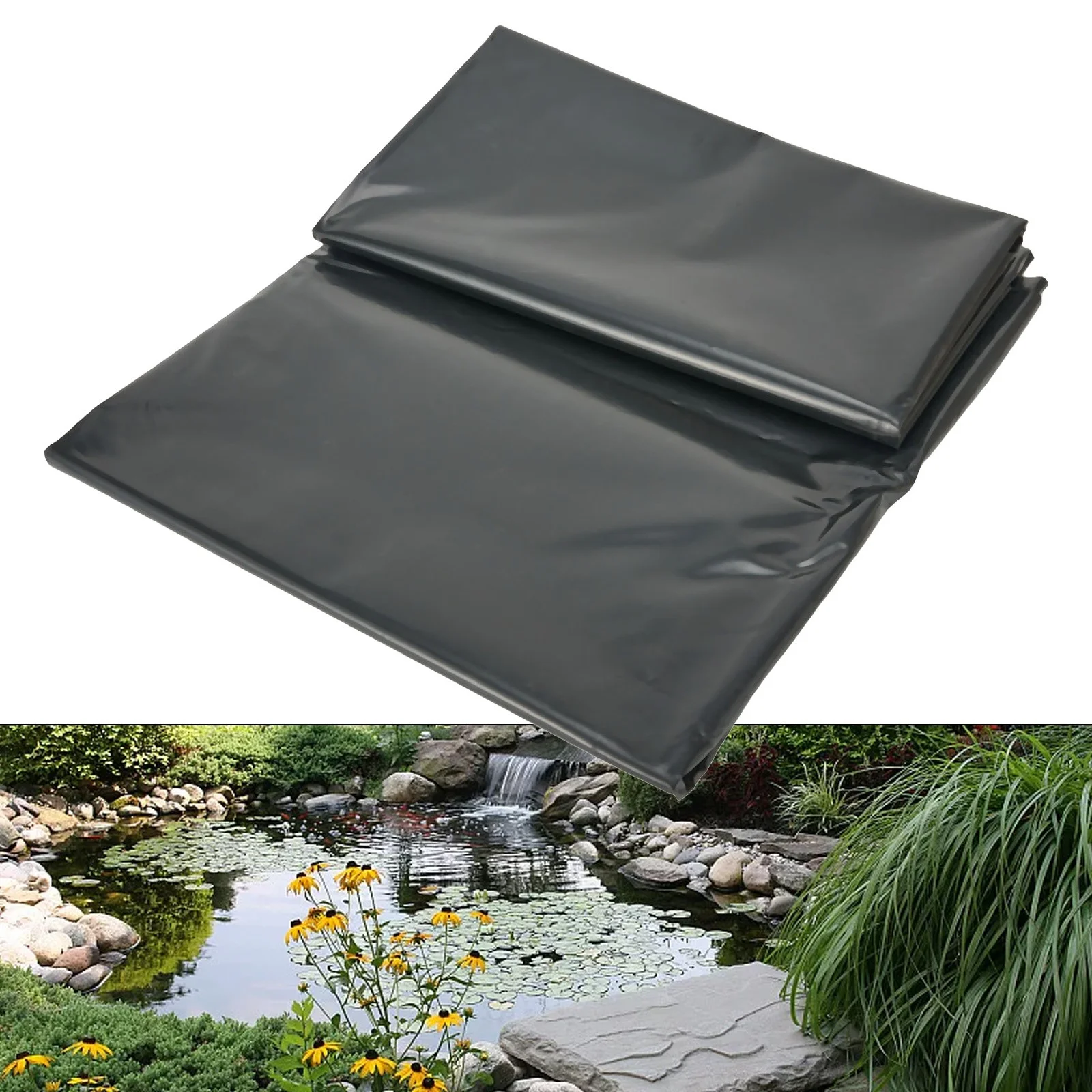 Fish Pond Liner HDPE Membrane Reinforced Gardens Pools Landscaping