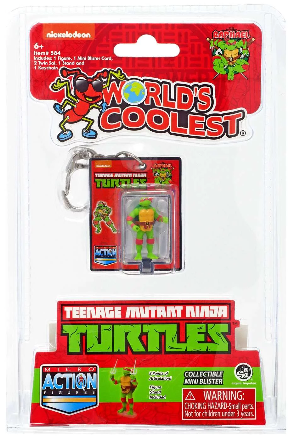 World's Coolest Teenage Mutant Ninja Turtles Raphael Micro Figure