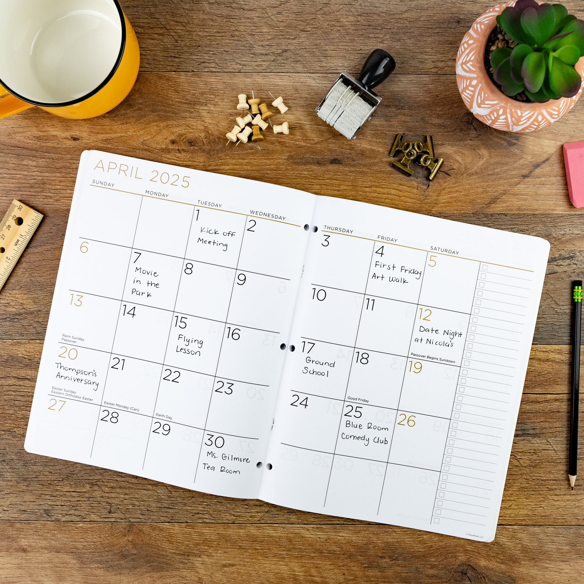 See It Bigger Monthly Planner, January 2024 - December 2025, (8.5